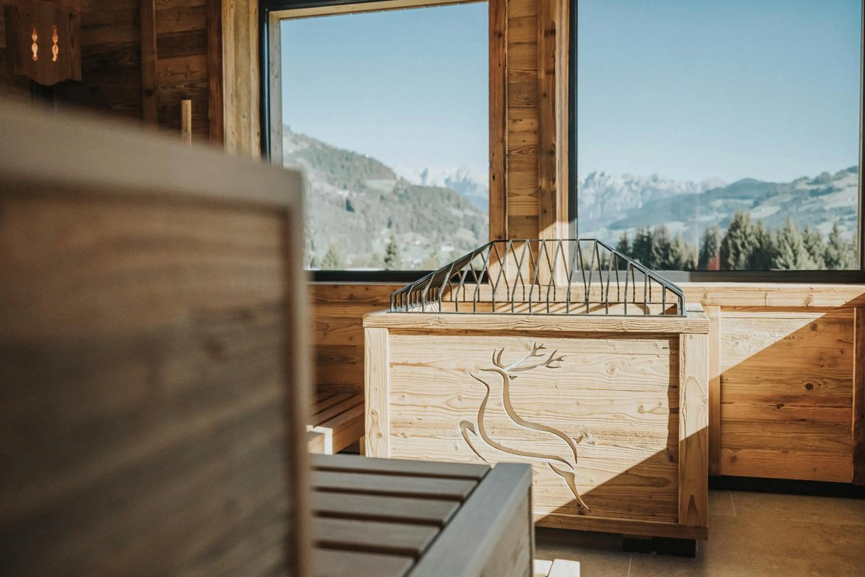 Sauna in Appartements Wieshof