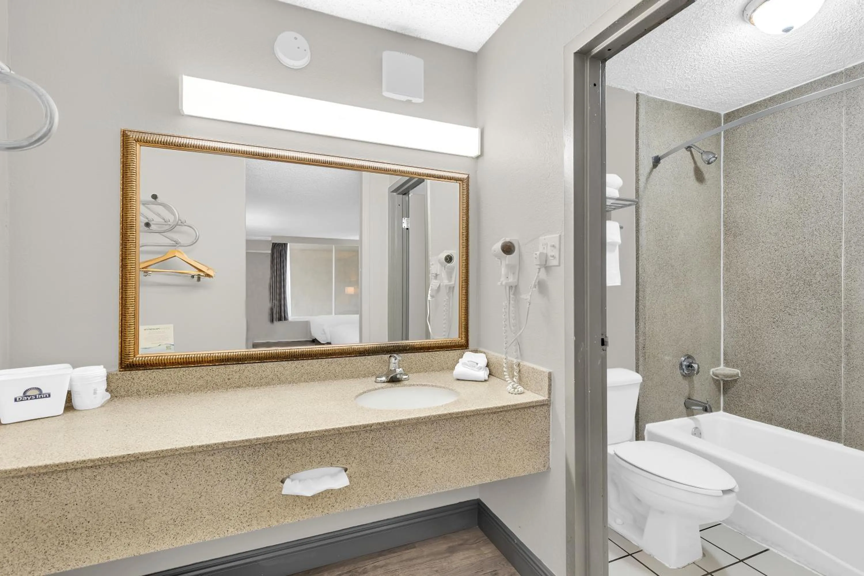 Bathroom in Days Inn by Wyndham Titusville Kennedy Space Center