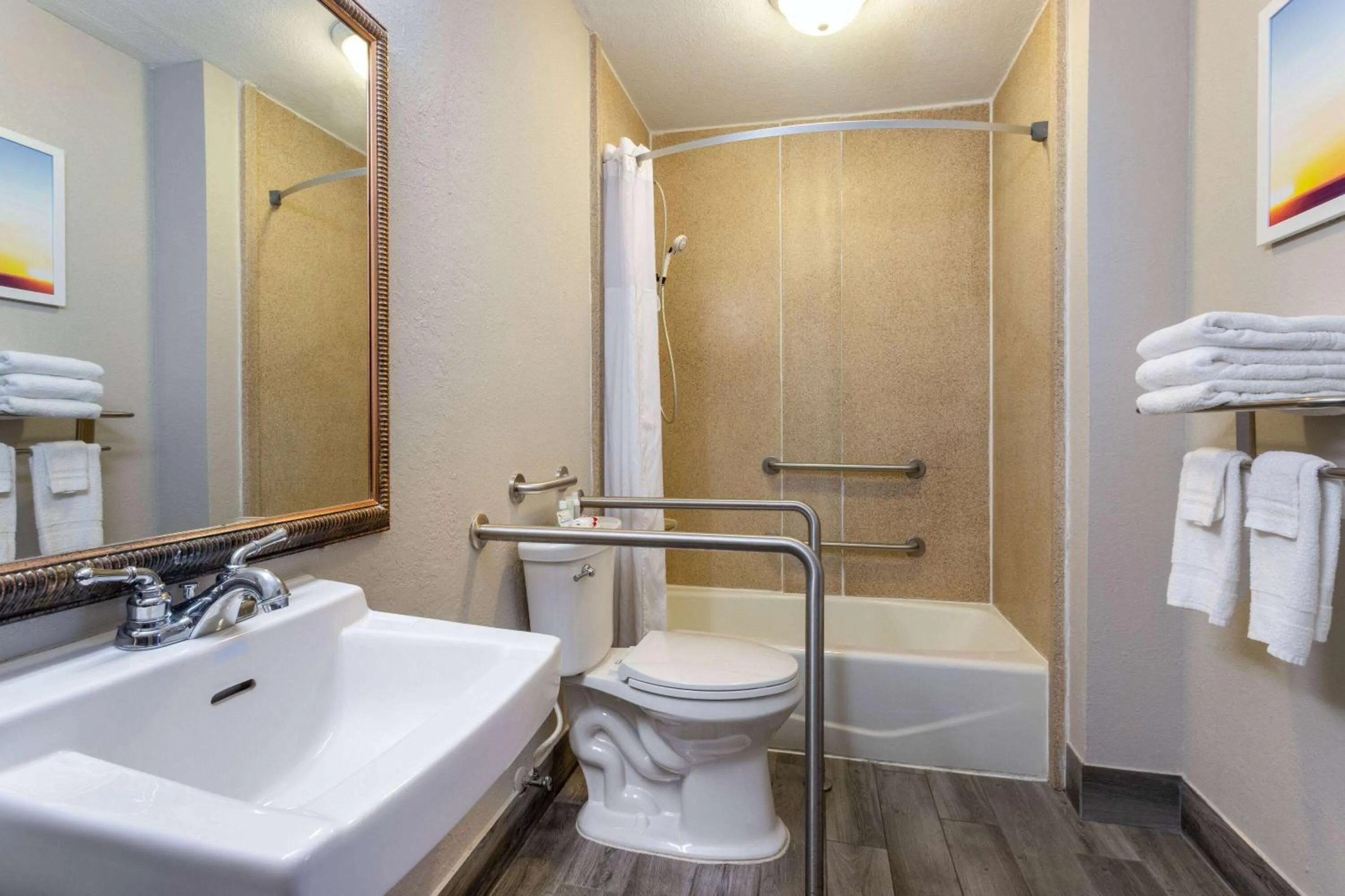 Bathroom in Days Inn by Wyndham Titusville Kennedy Space Center