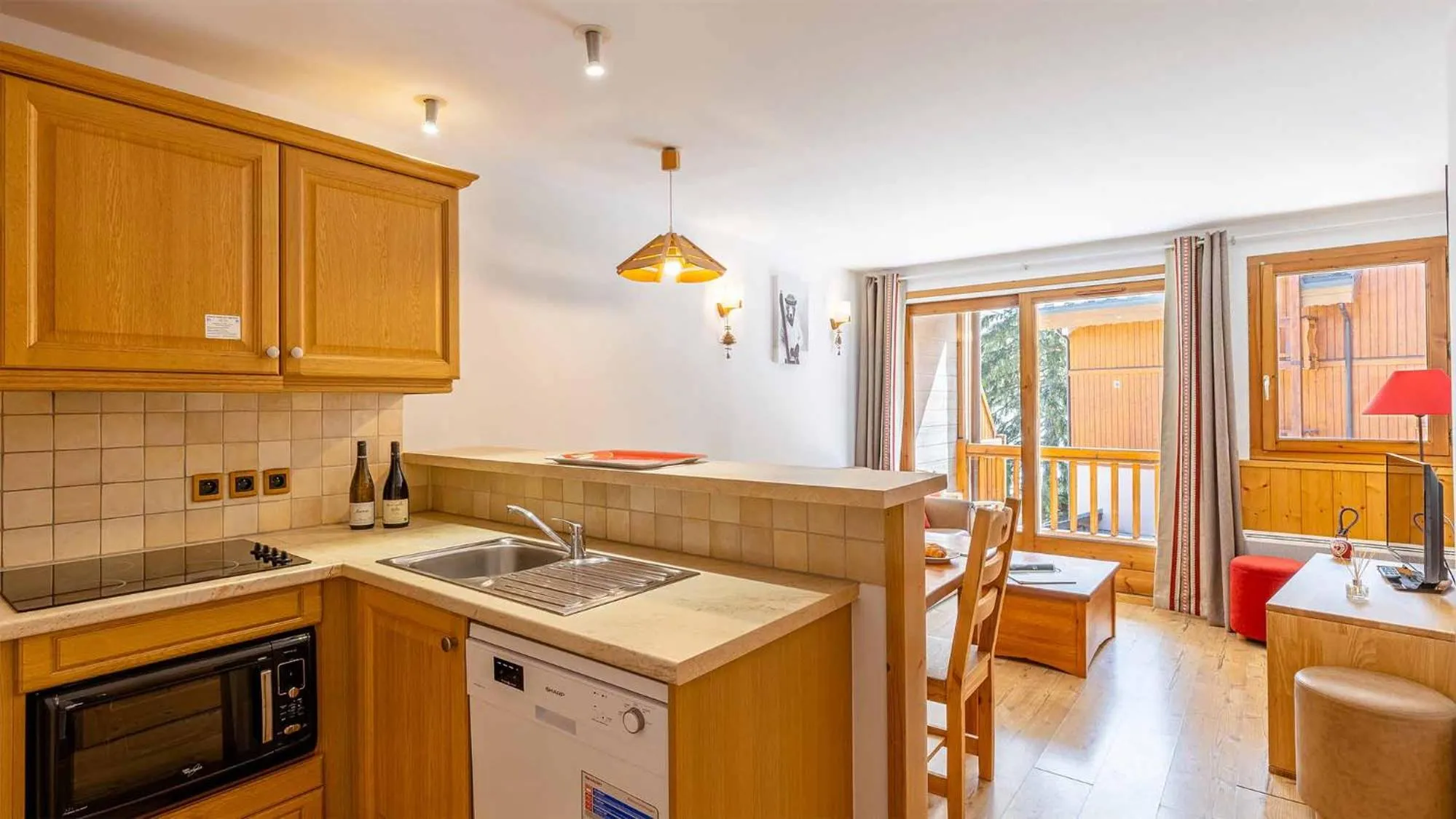 kitchen in Madame Vacances Résidence Les Jardins de la Vanoise