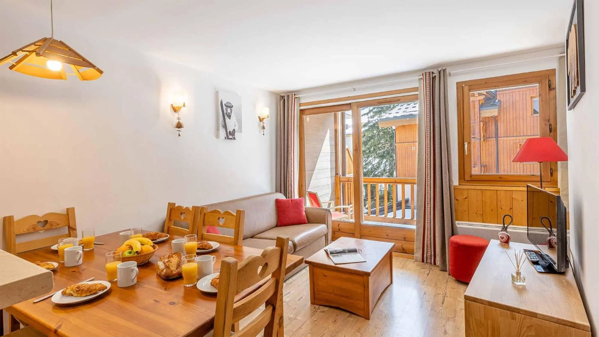Living room in Madame Vacances Résidence Les Jardins de la Vanoise