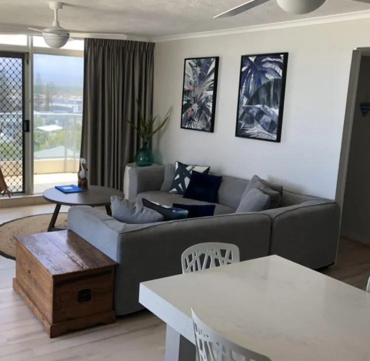 Living room in Foreshore Beachfront Apartments