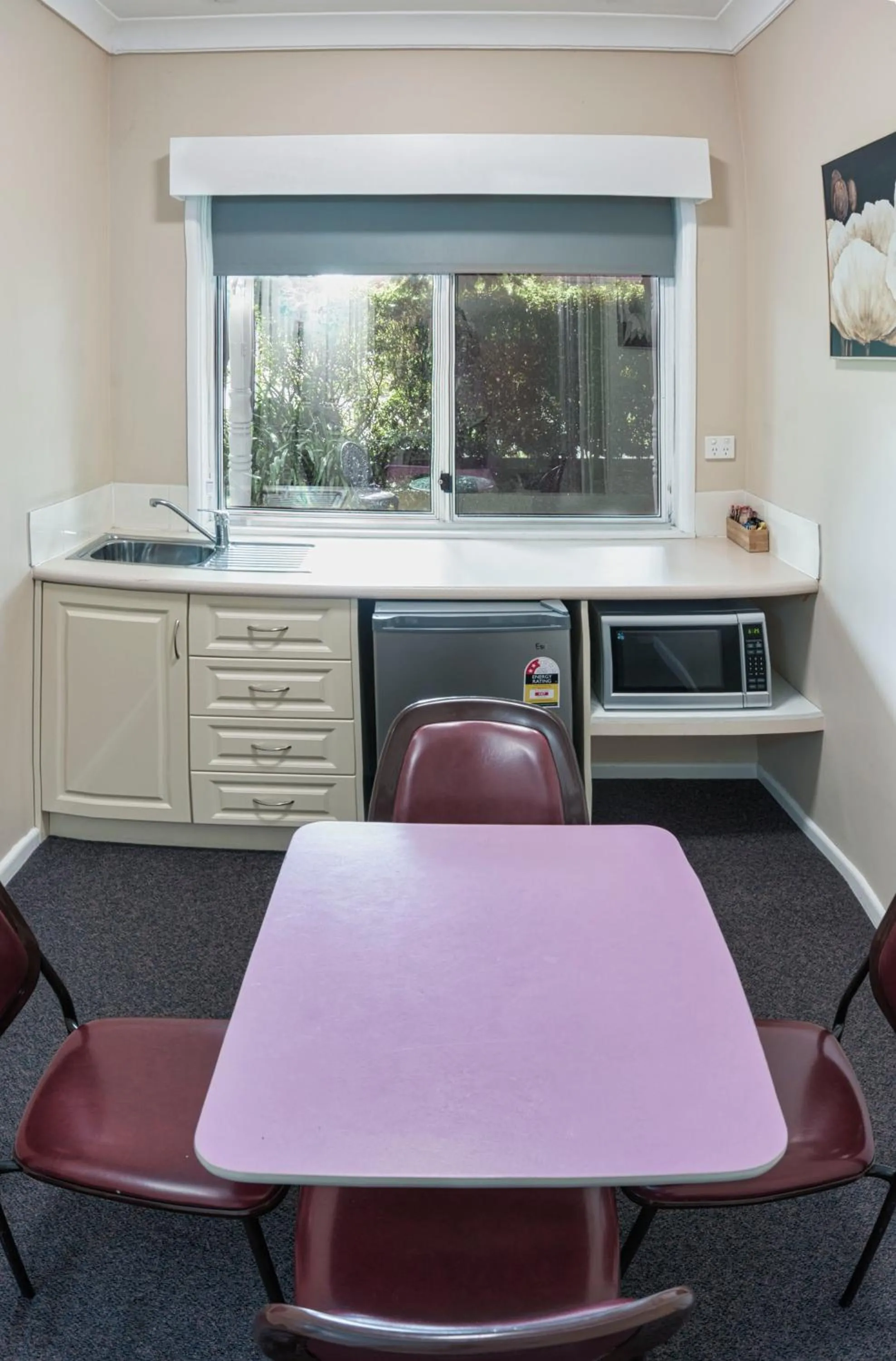 Kitchen or kitchenette in Blue Mountains Heritage Motel