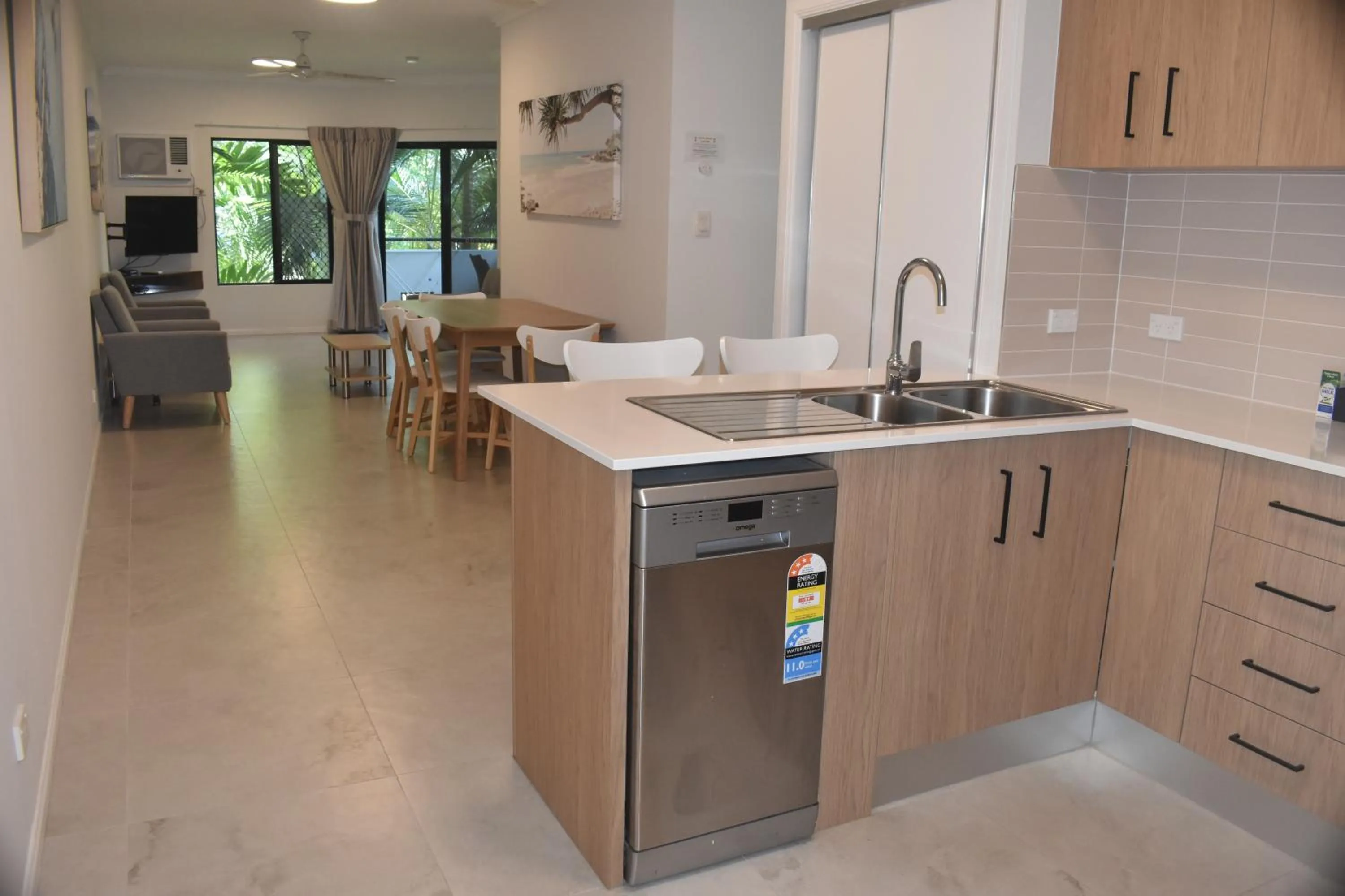 kitchen in City Plaza Apartments