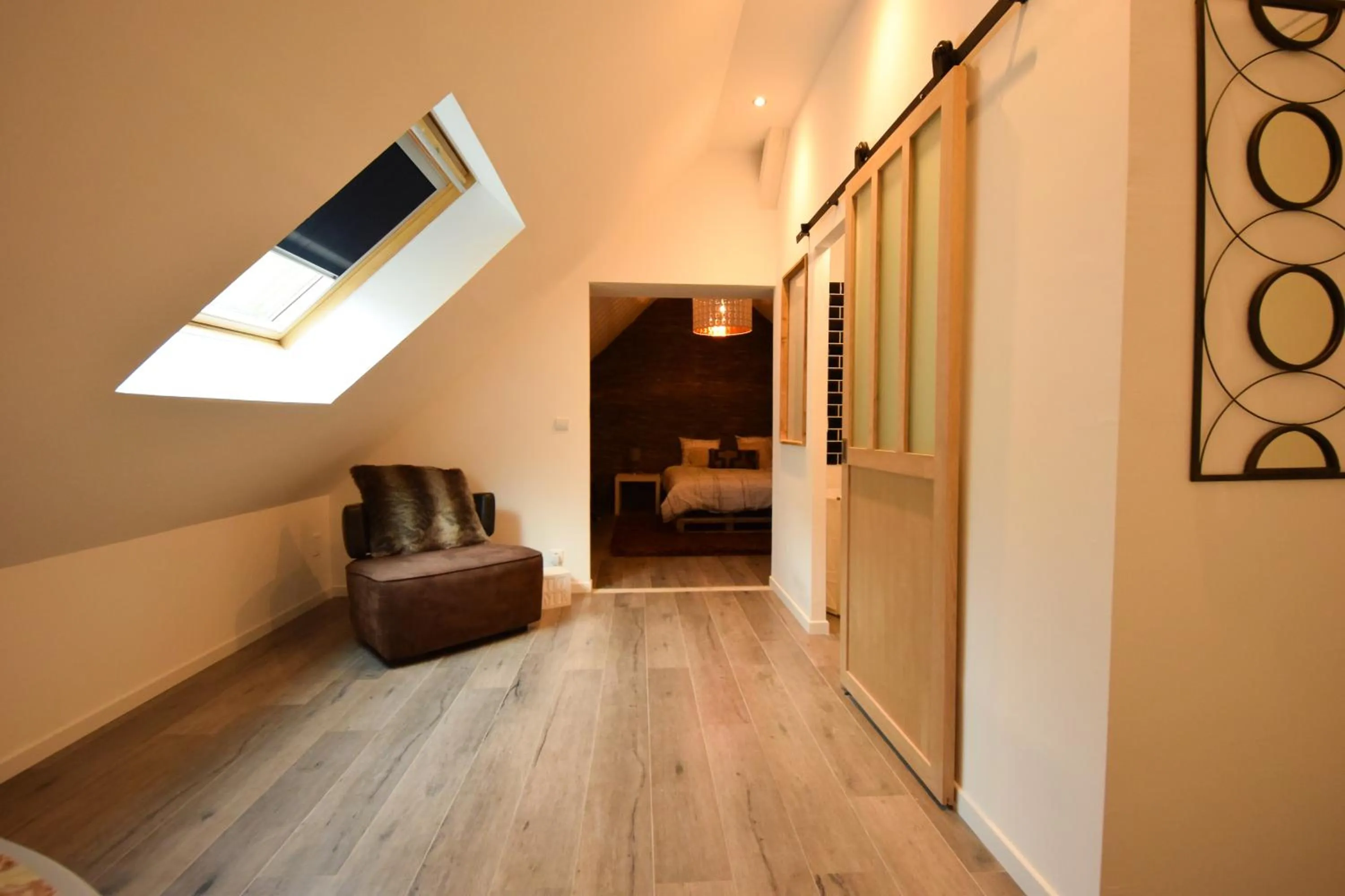 Seating area, Bed in Chambres d'Hotes Lorengrain