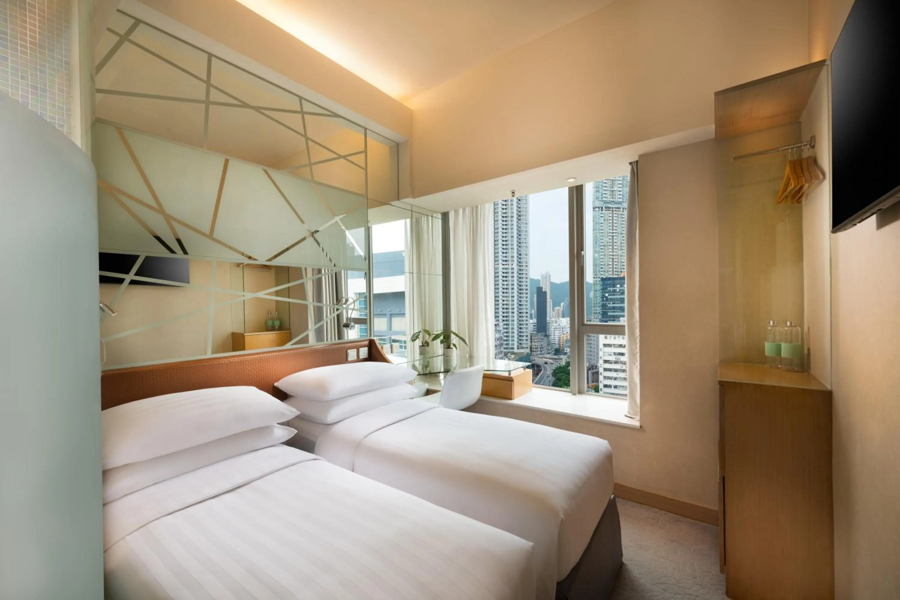 Bed in Dorsett Mongkok, Hong Kong