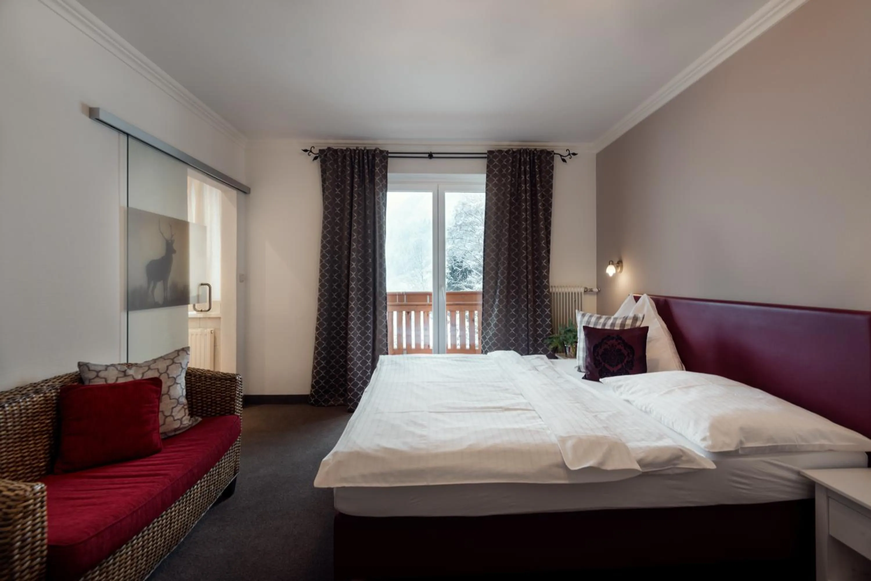 Bedroom, Bed in Der Jagdhof