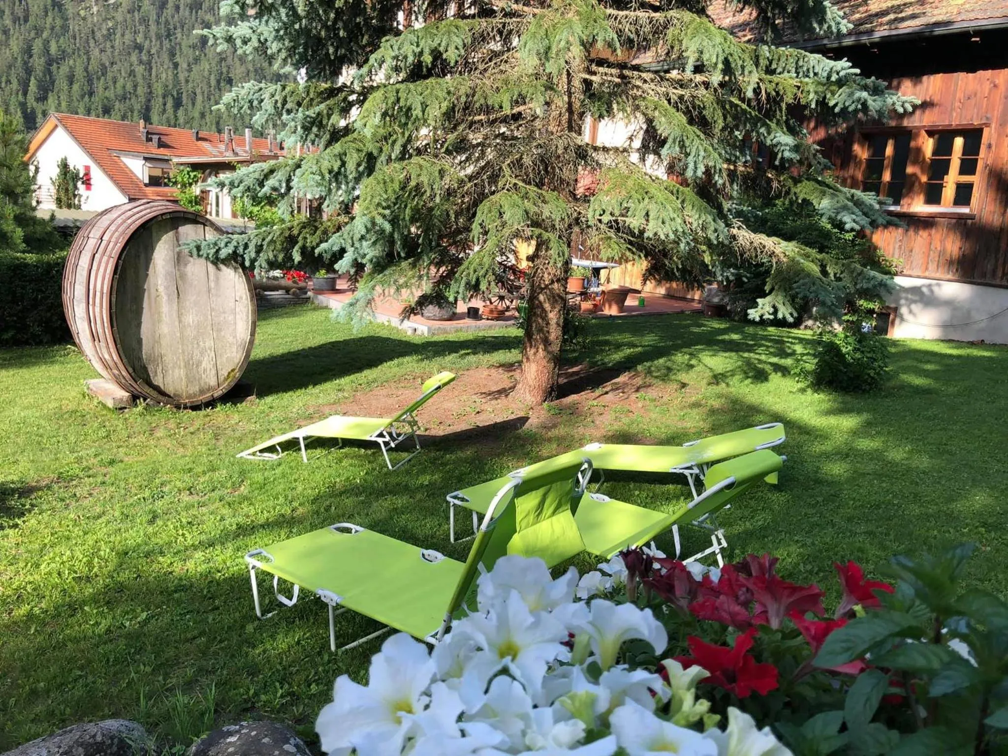 Garden in Hotel Restaurant Rätia