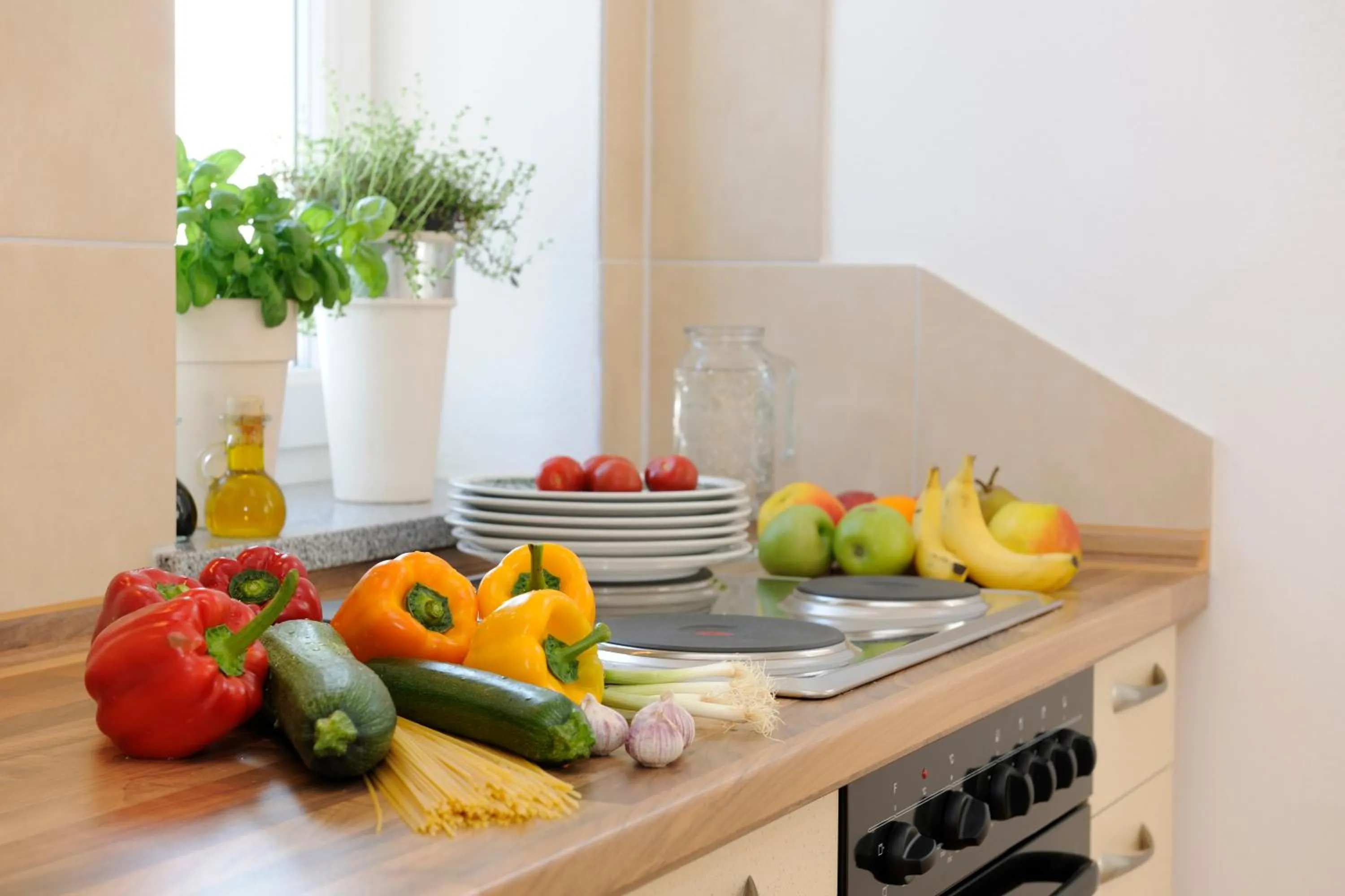 Kitchen or kitchenette in Hotel Inspiration Garni