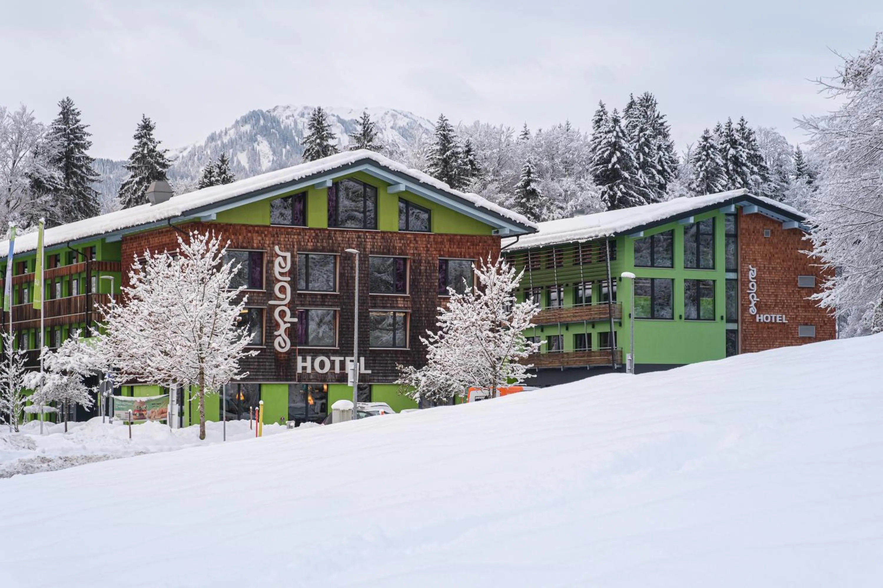 Property building in Explorer Hotel Oberstdorf
