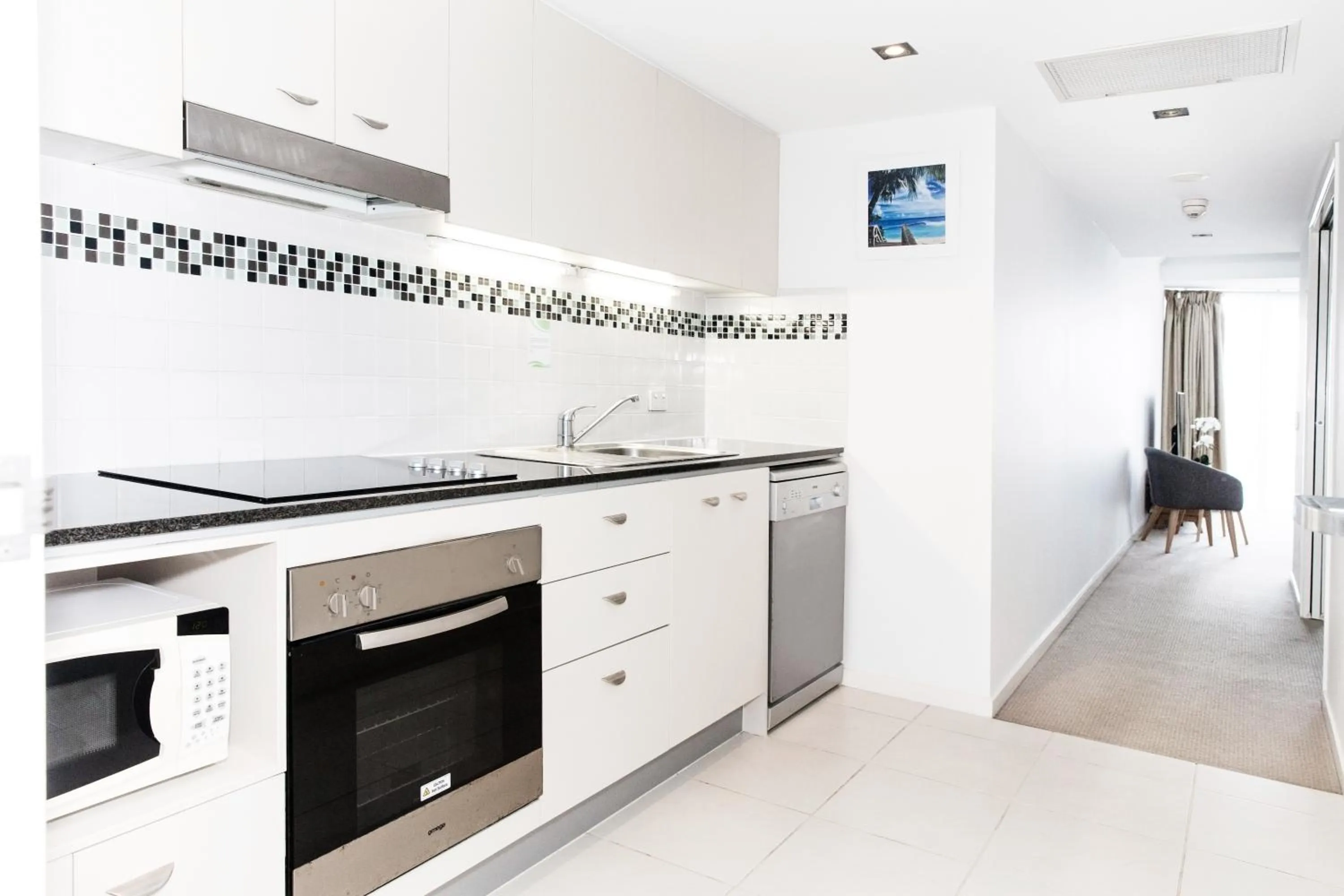 Kitchen or kitchenette in Ocean Views Resort Caloundra