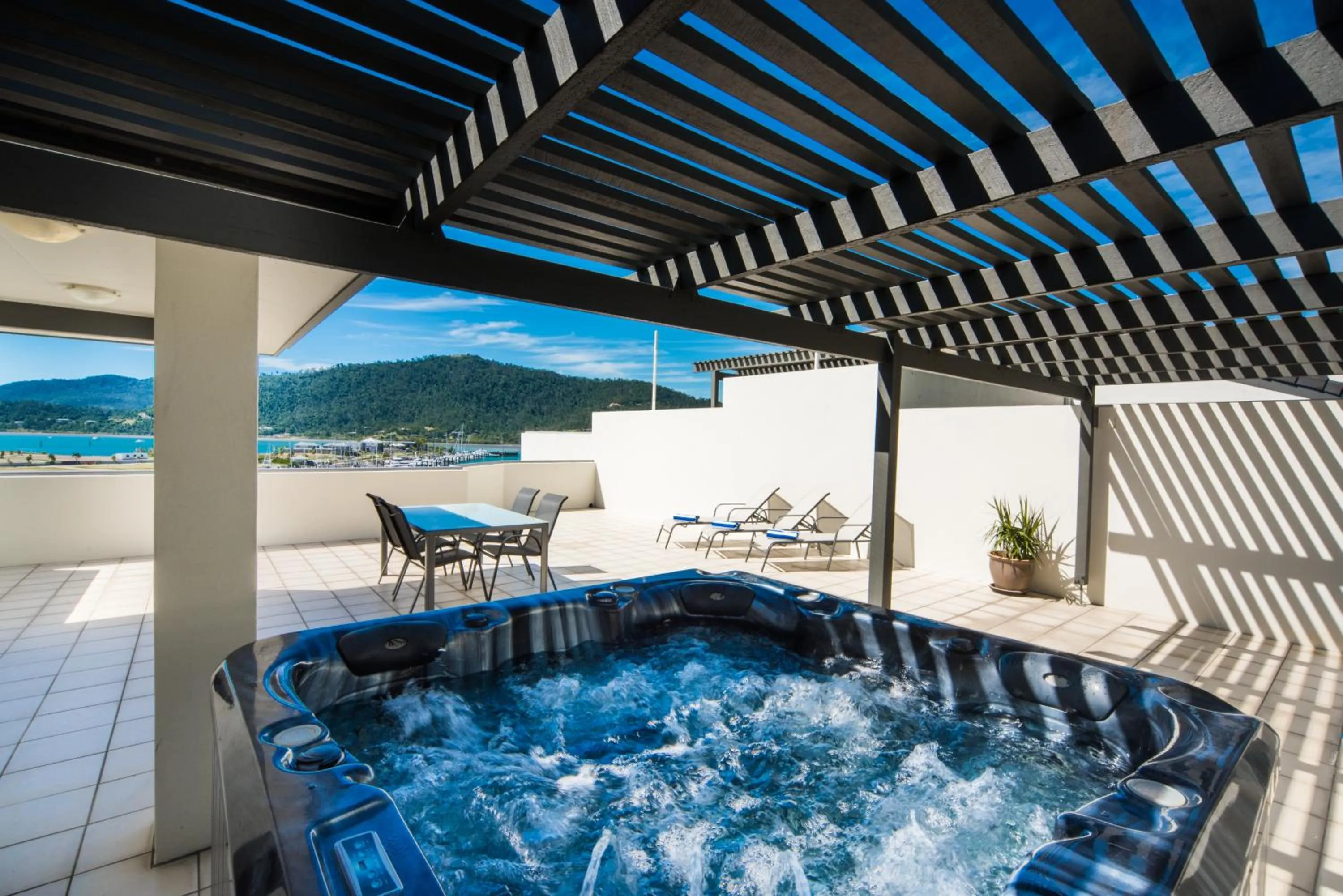 Hot Tub in Portside Whitsunday Luxury Holiday Apartments