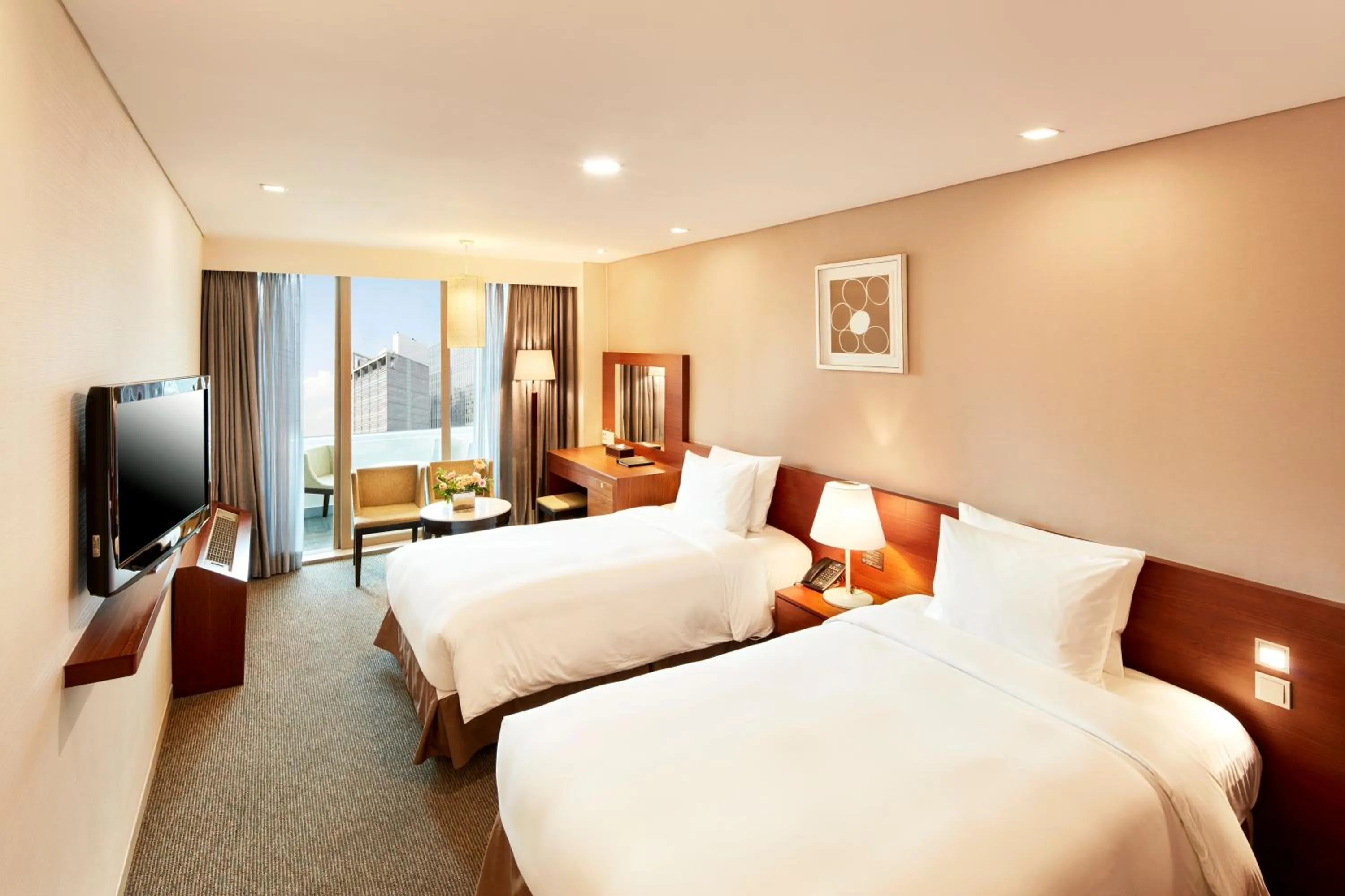 Bedroom, Bed in Hotel PJ Myeongdong