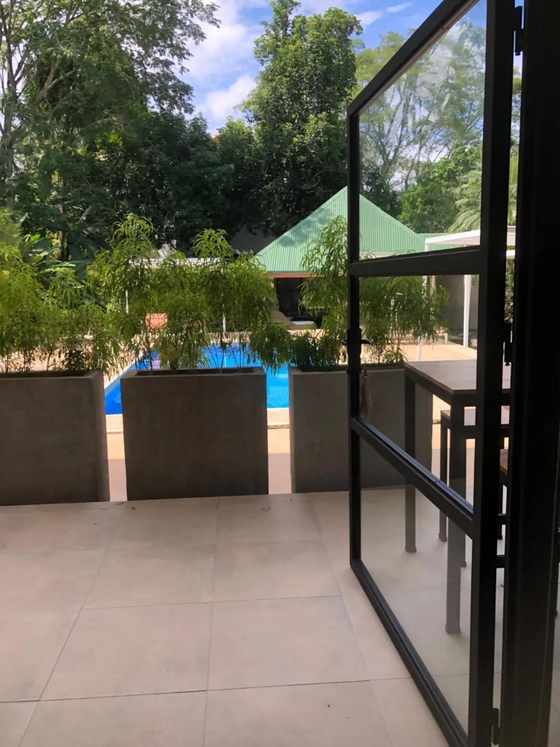 Garden view in Rancho Capulin B&B