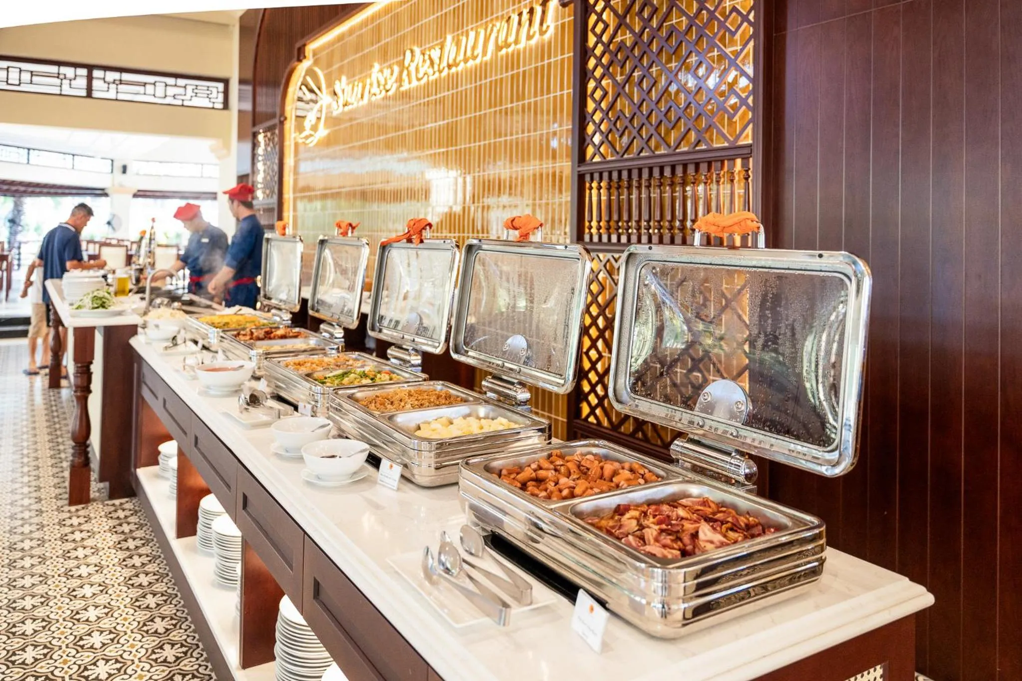 Buffet breakfast in Sunny Beach Resort & Spa Mui Ne