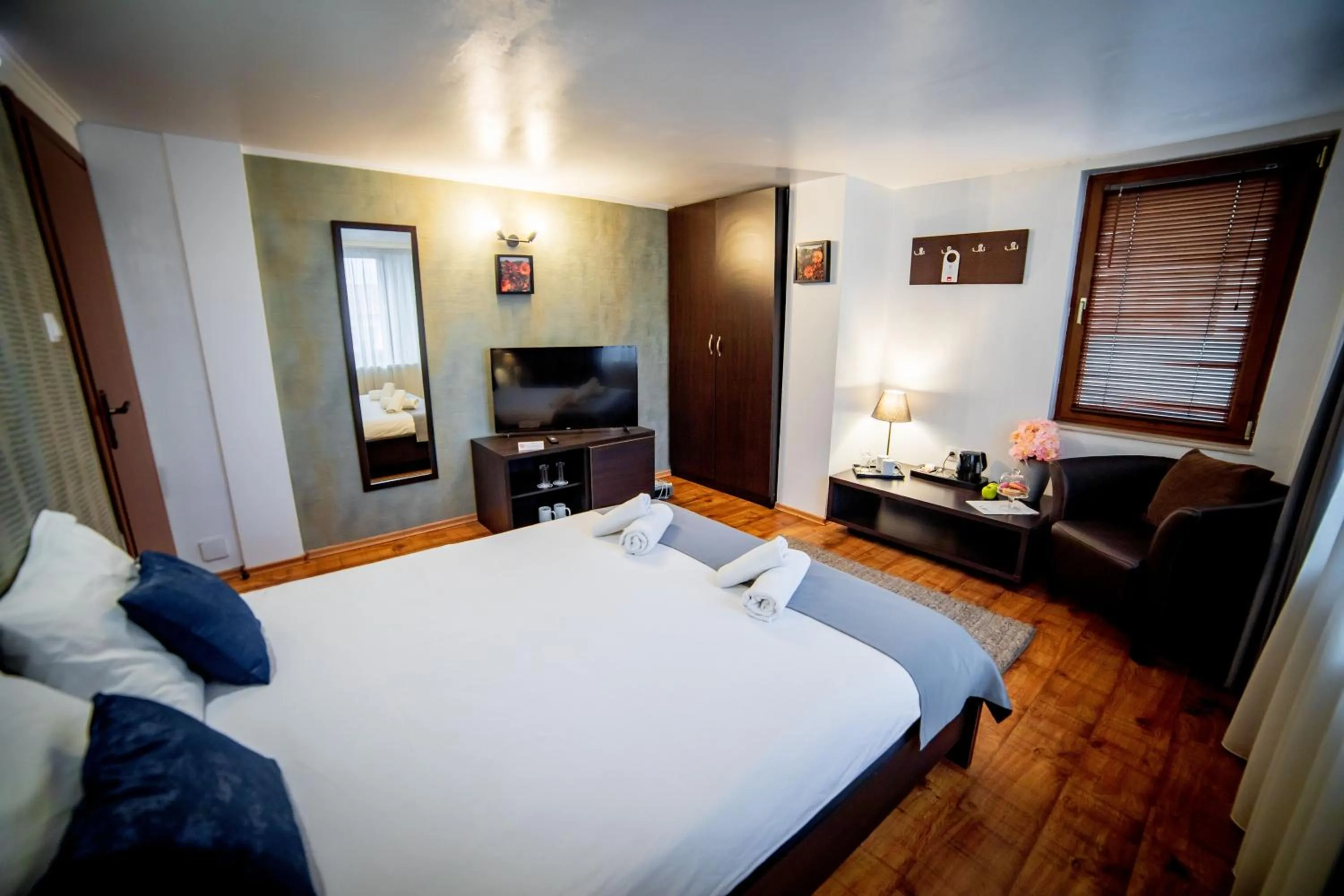 Bed in Velinov Boutique Hotel