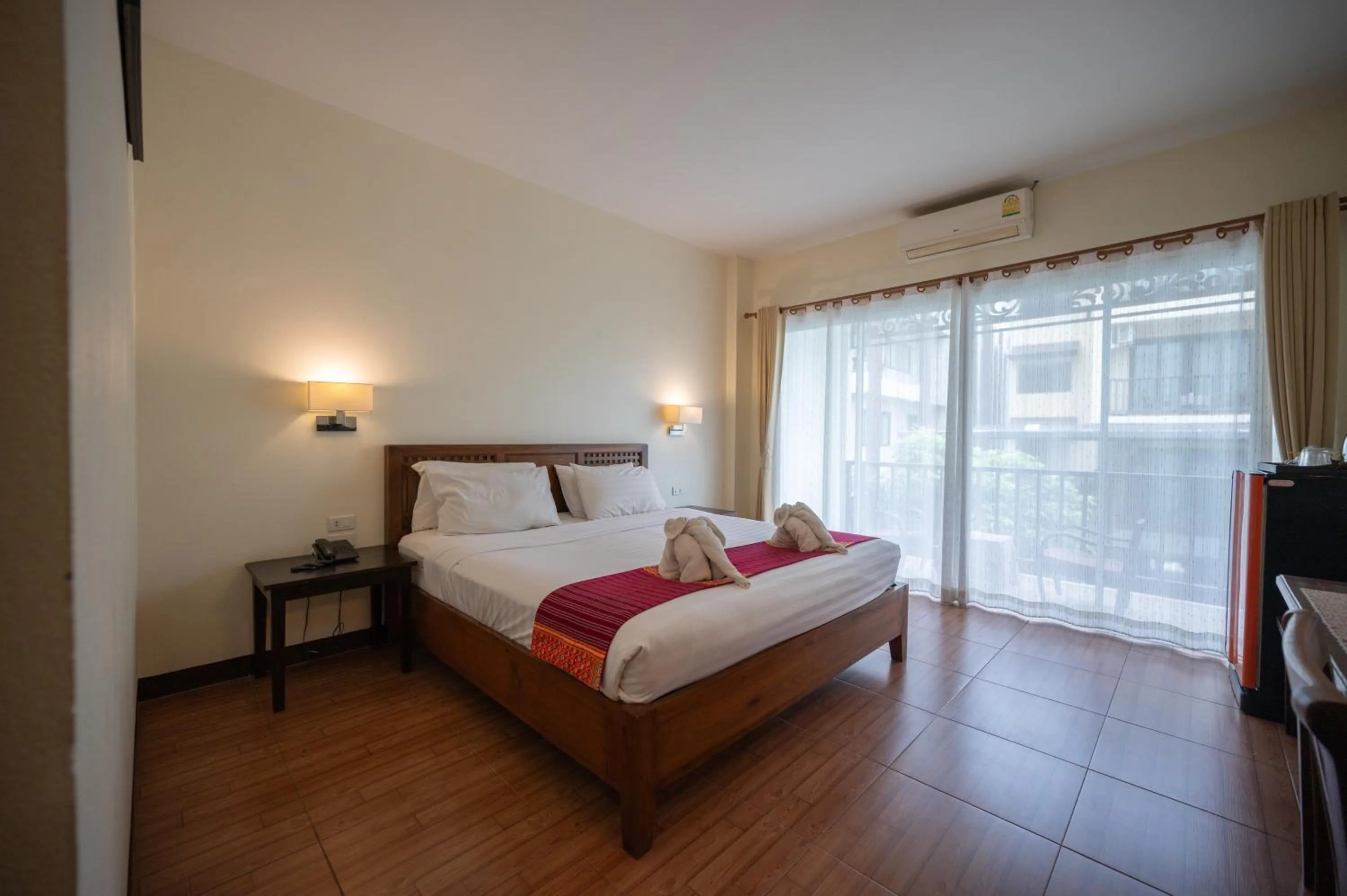 Bed in Riverside House Hotel