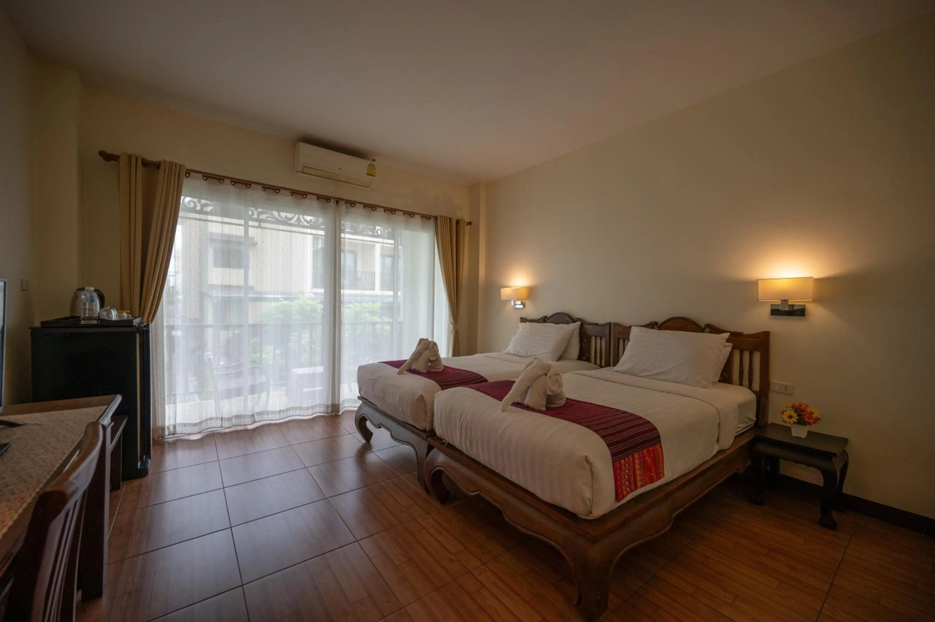 Bed in Riverside House Hotel