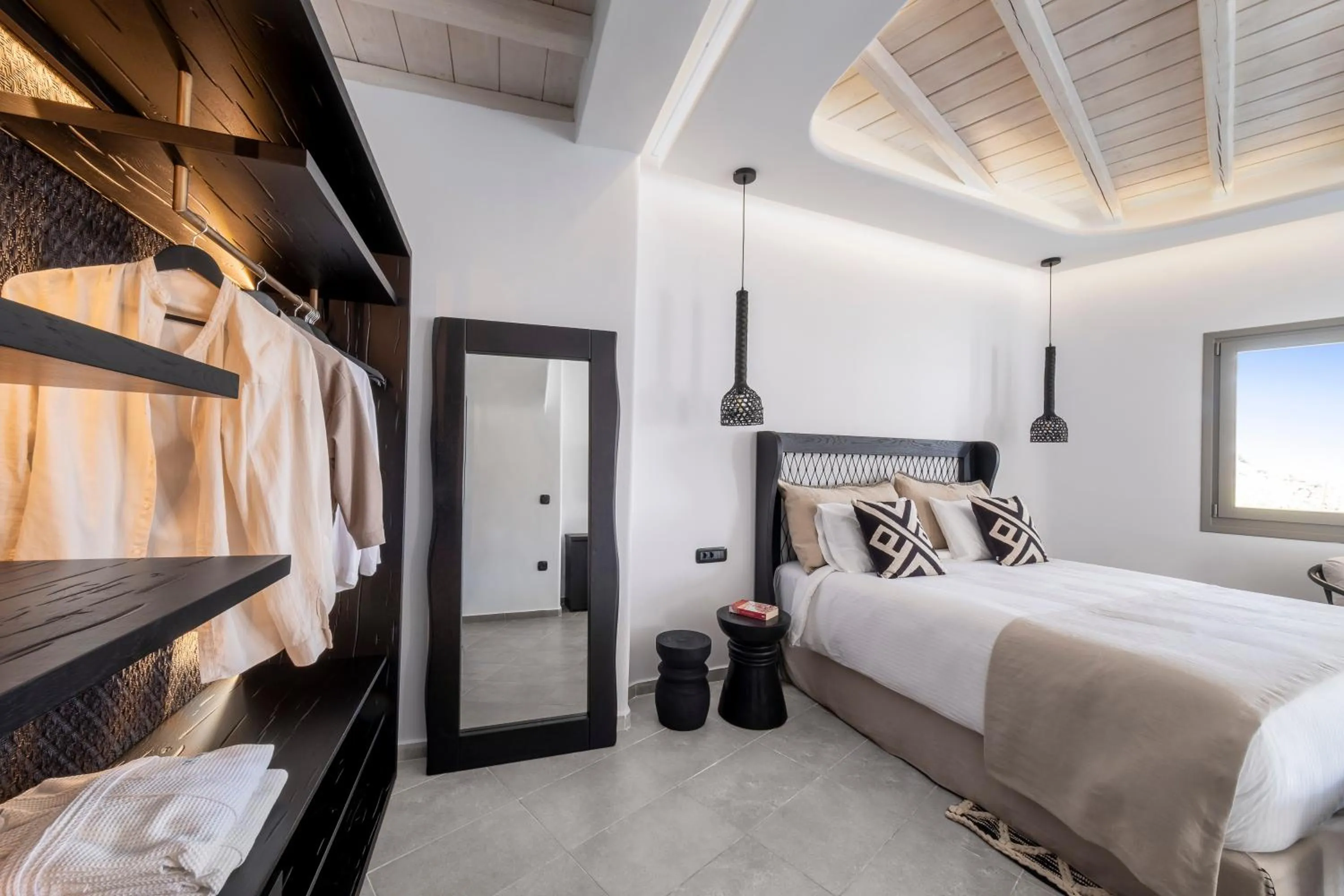 Bed in Deliades Hotel