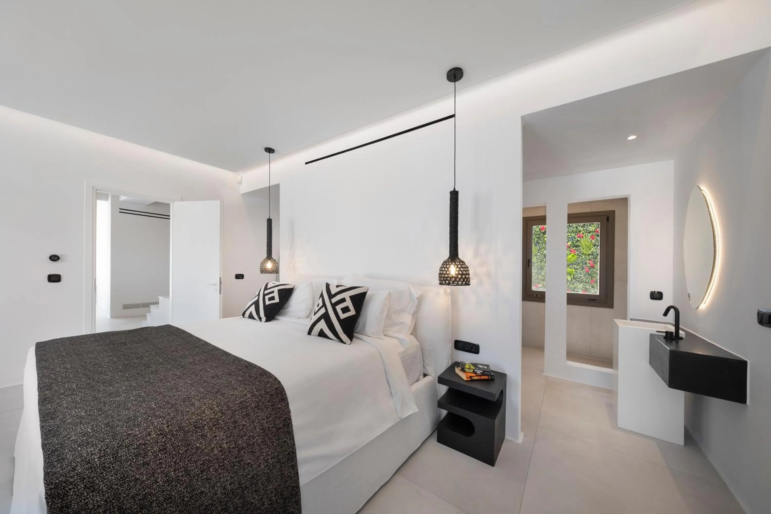 Bed in Deliades Hotel