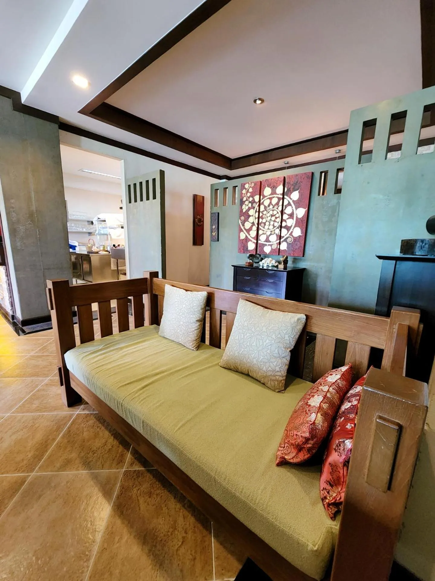 Seating area, Bed in Lanta Mermaid Boutique House-Cozy Stay,Seaview, Delicious Breakfast,2 Minutes Walk to the Beach