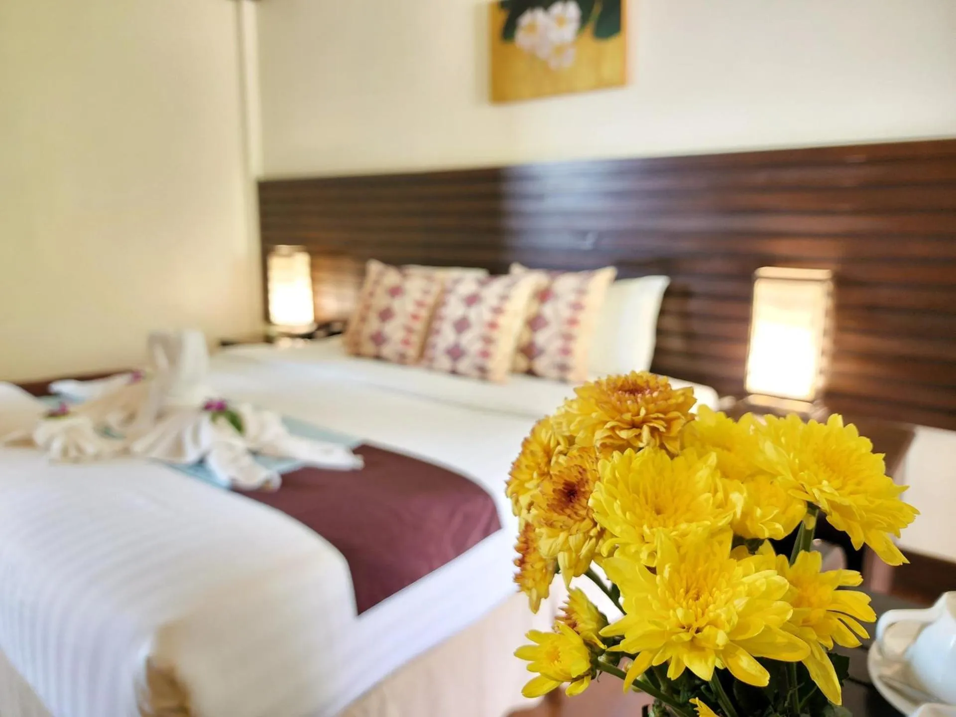 Bed in Lanta Mermaid Boutique House-Cozy Stay,Seaview, Delicious Breakfast,2 Minutes Walk to the Beach