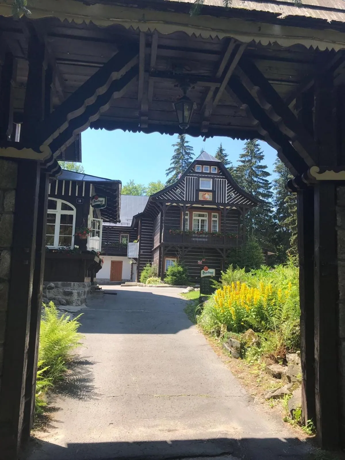 Garden in Hotel Tři Růže