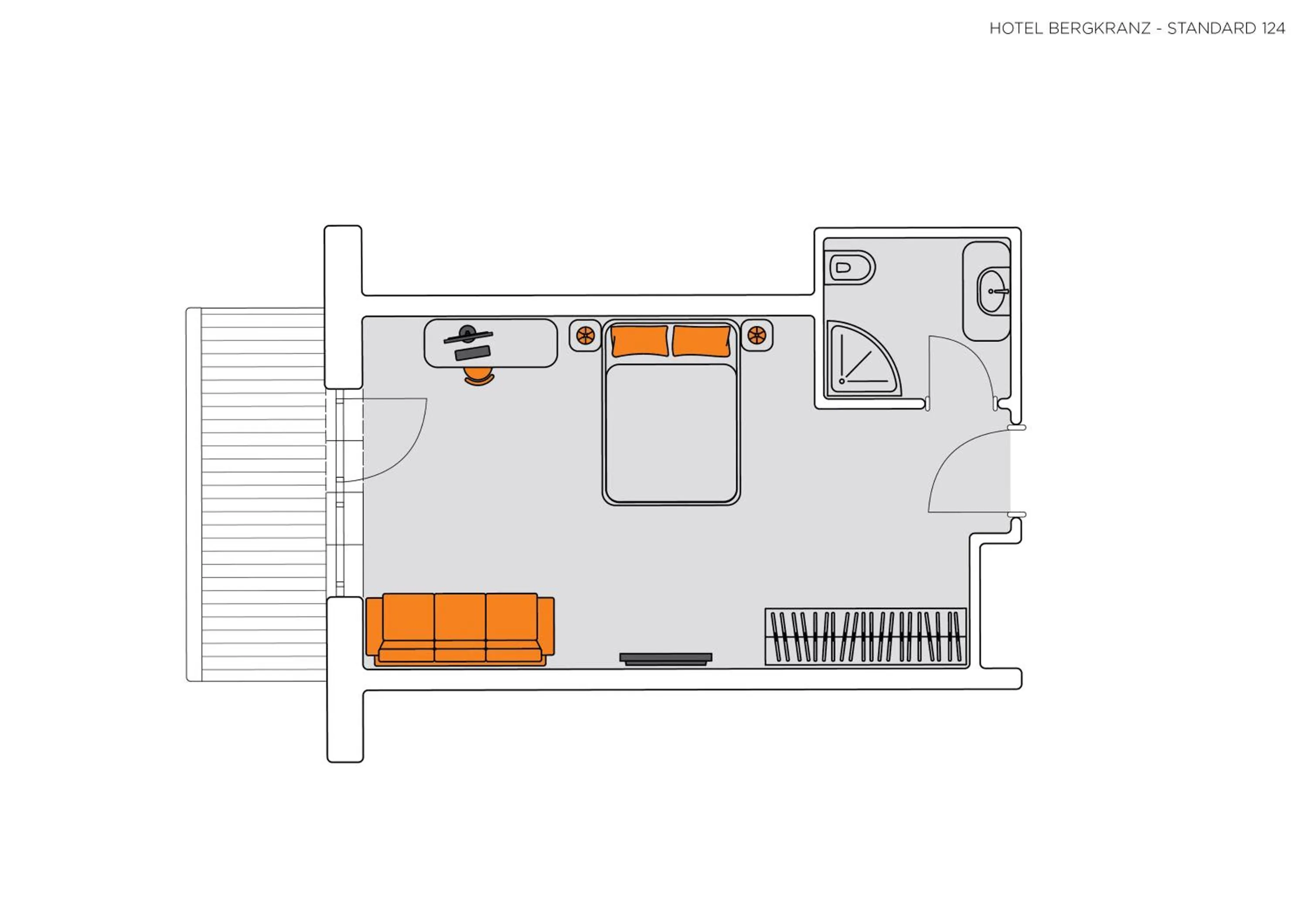 Floor plan in Hotel Bergkranz