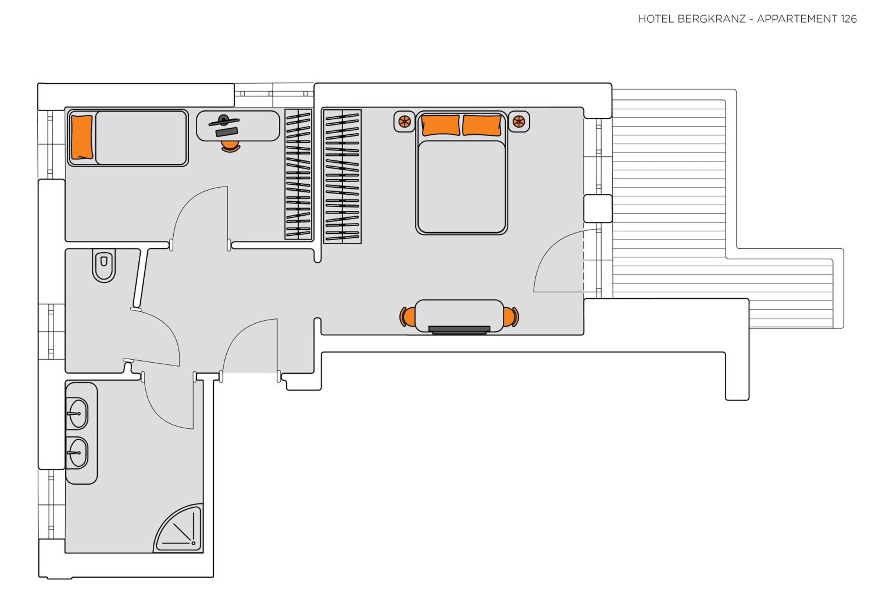 Floor plan in Hotel Bergkranz