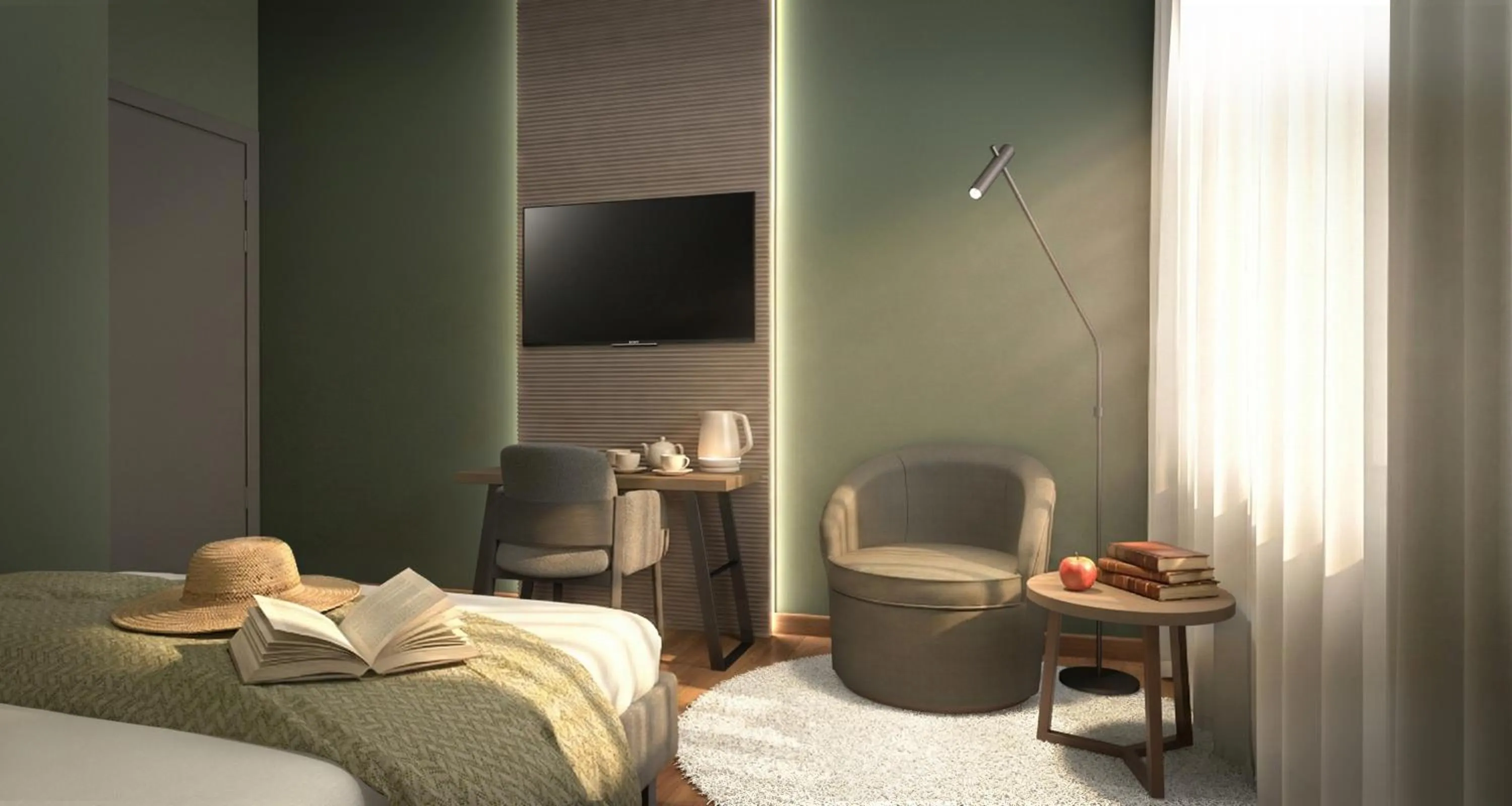 Bedroom, Bed in Hotel Del Lago 1934 & SPA