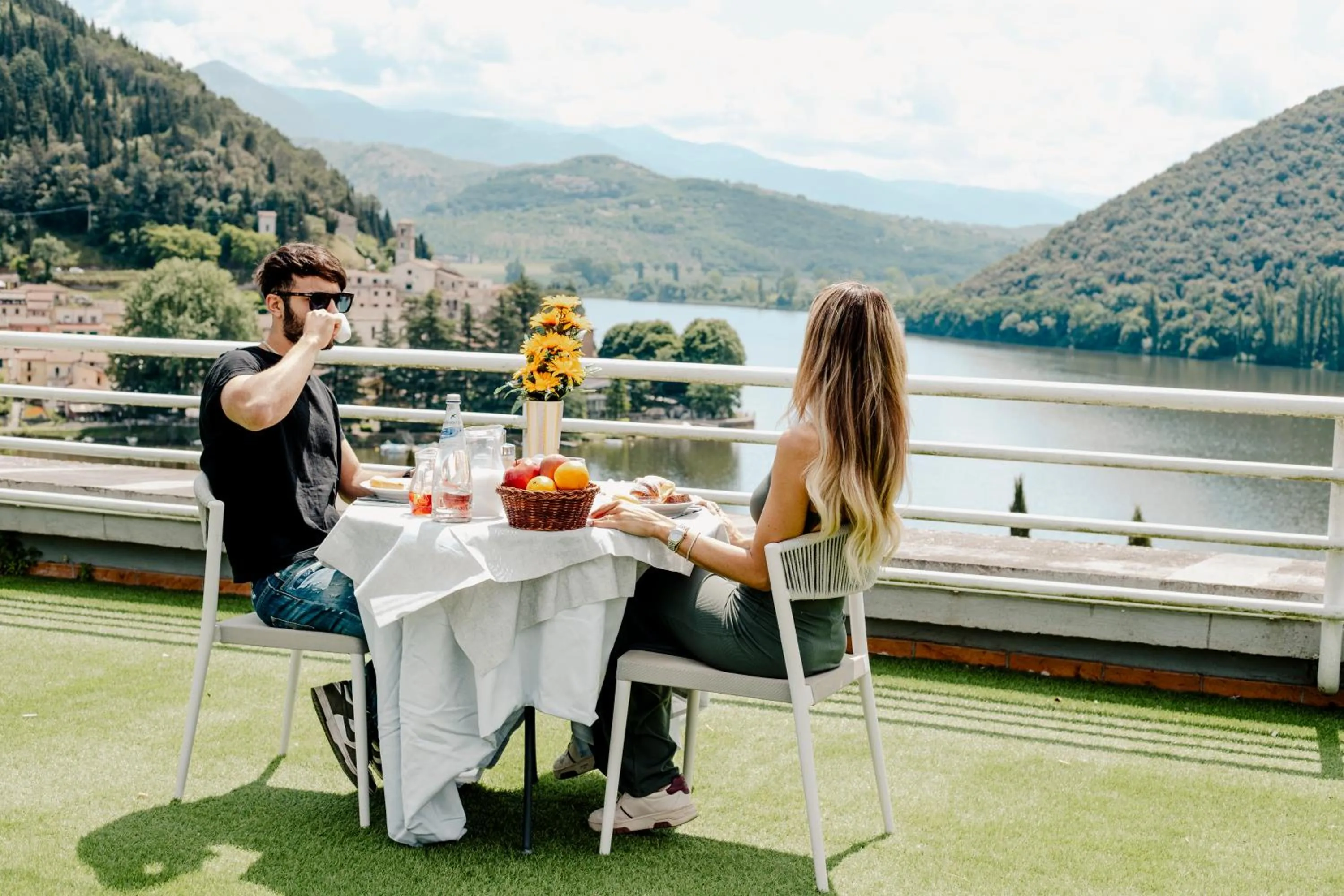 Balcony/Terrace in Hotel Del Lago Piediluco Active & SPA