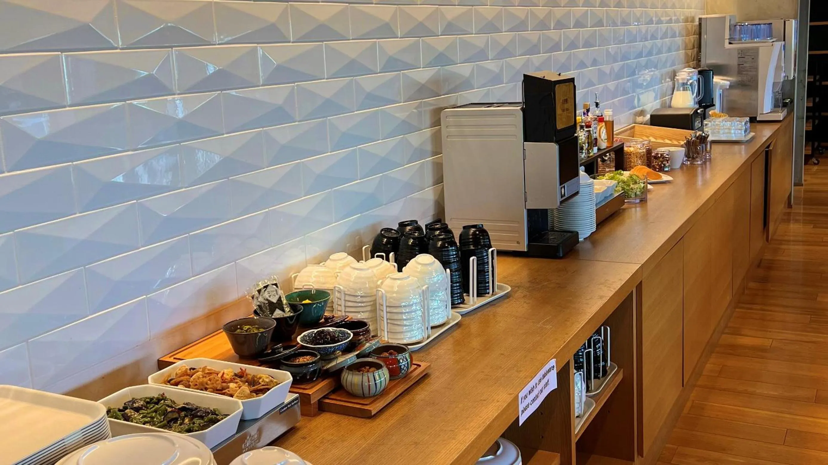 Buffet breakfast in HATAGO INN Kansai Airport