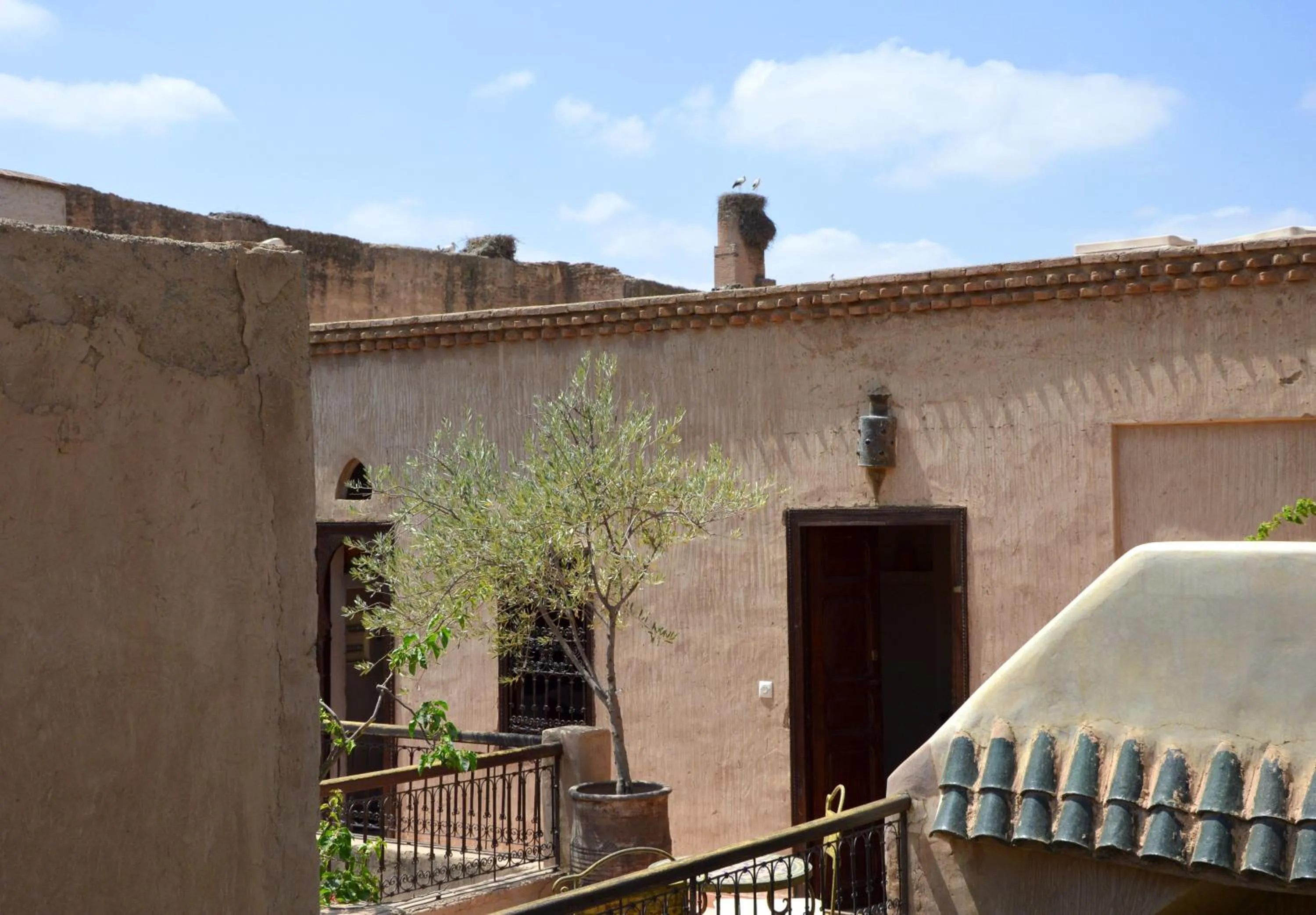 Landmark view in Riad Palmier
