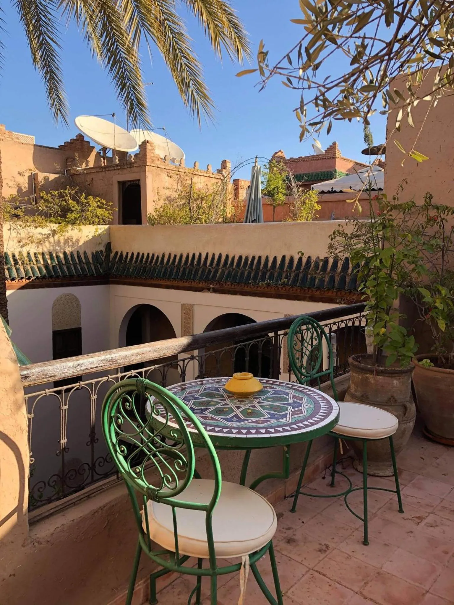 Patio in Riad Palmier
