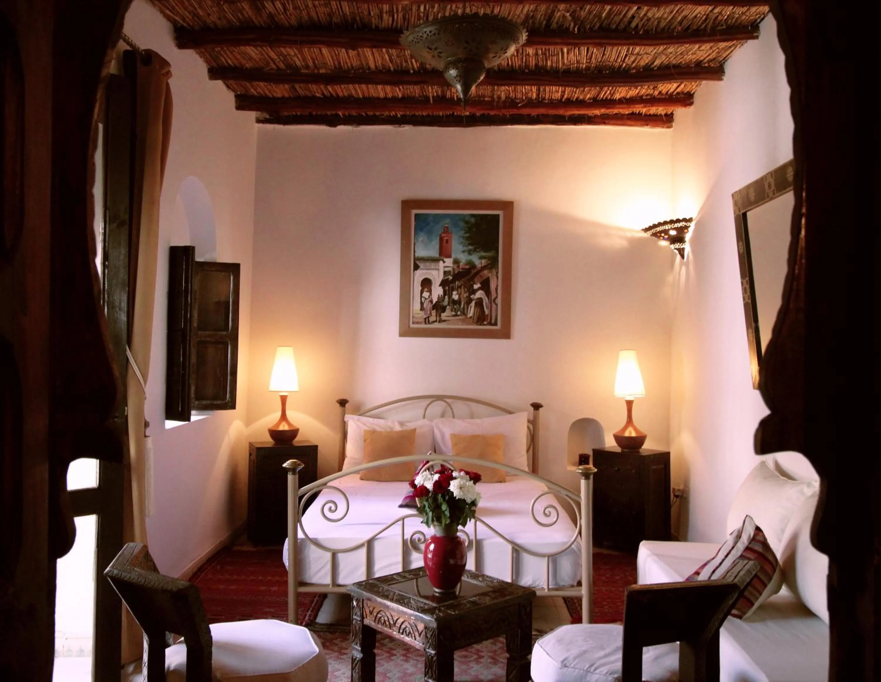 Bedroom, Bed in Riad Palmier