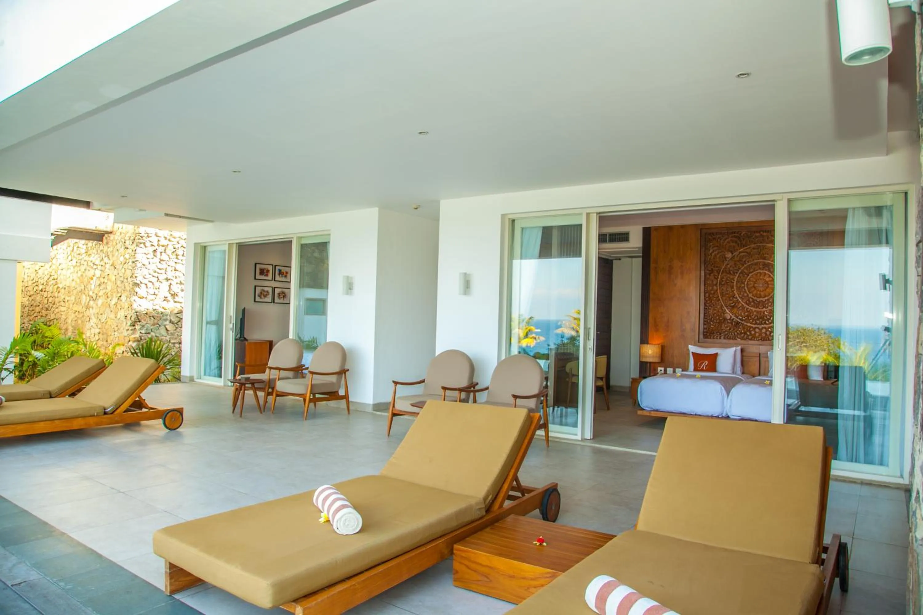 Patio in Rajavilla Lombok Resort - Seaside Serenity