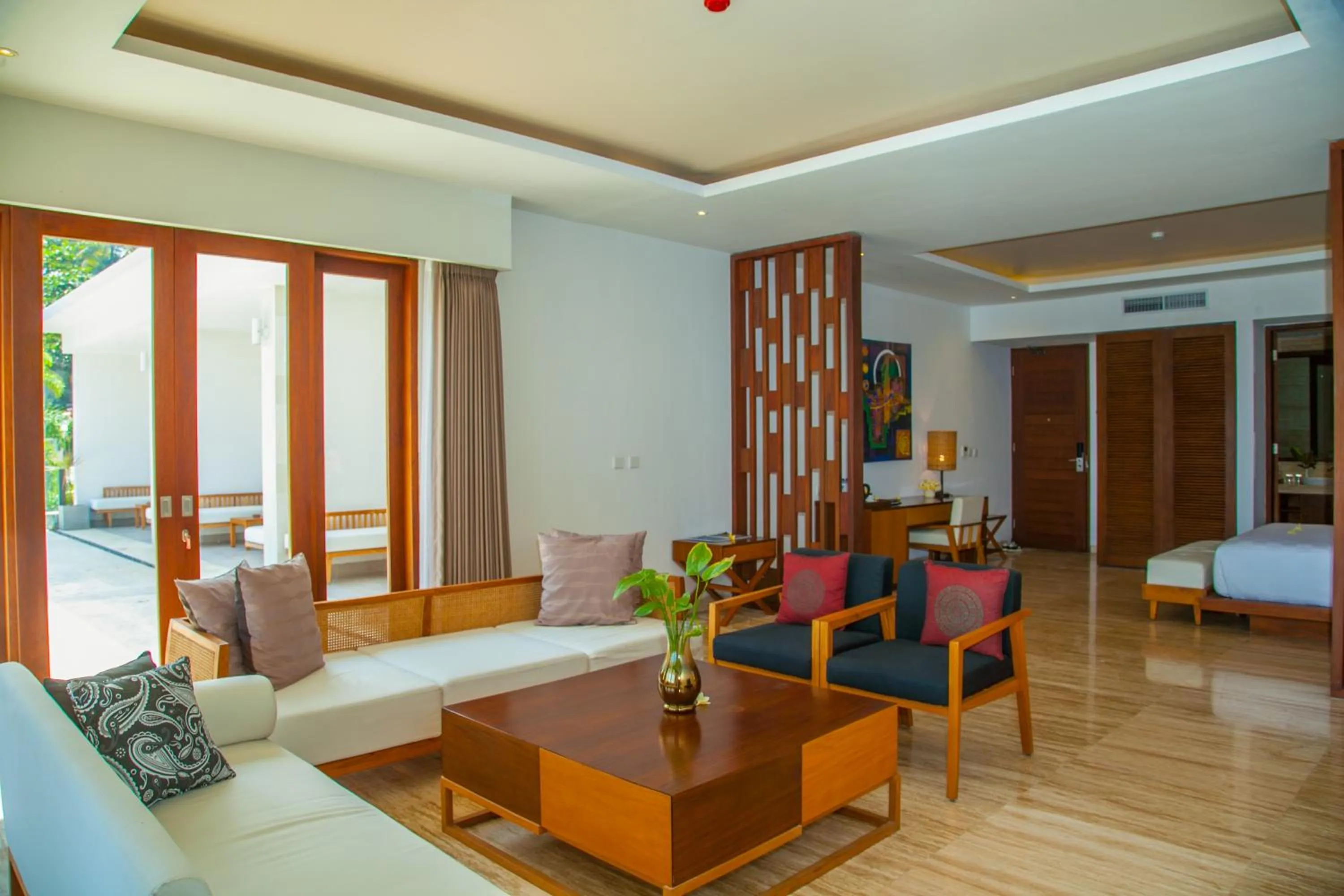 Living room in Rajavilla Lombok Resort - Seaside Serenity