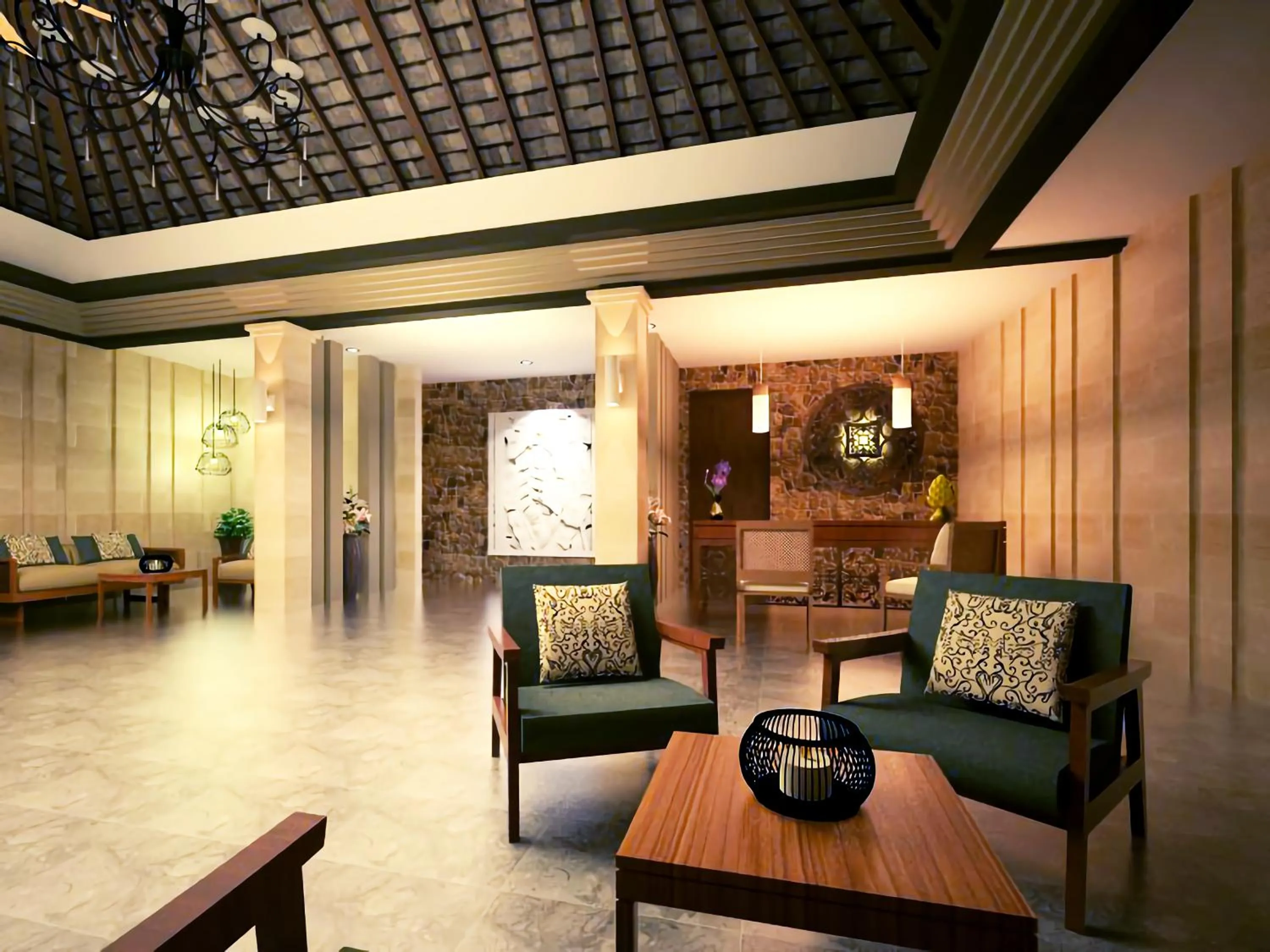 Lobby or reception in Rajavilla Lombok Resort - Seaside Serenity