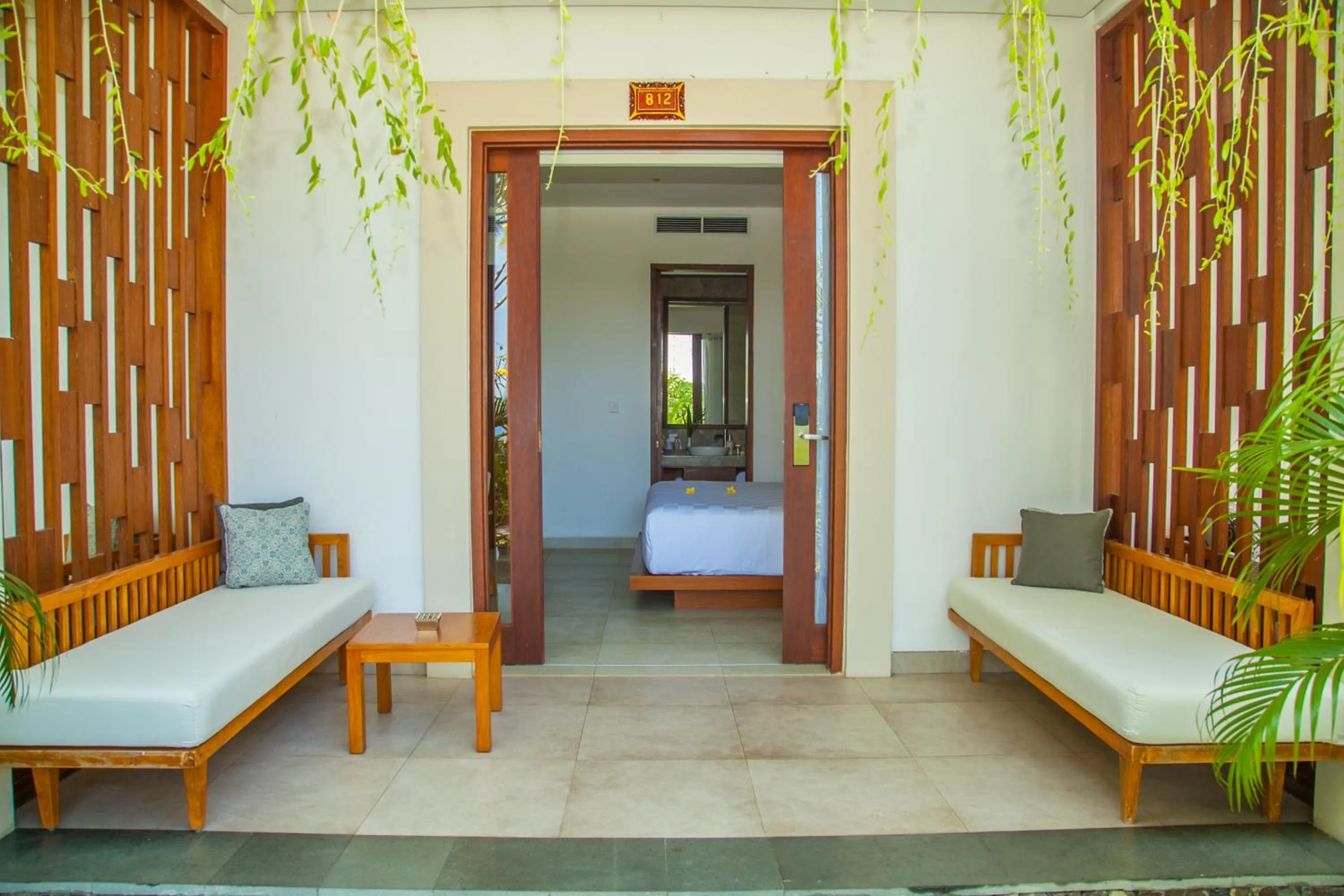 Seating area in Rajavilla Lombok Resort - Seaside Serenity
