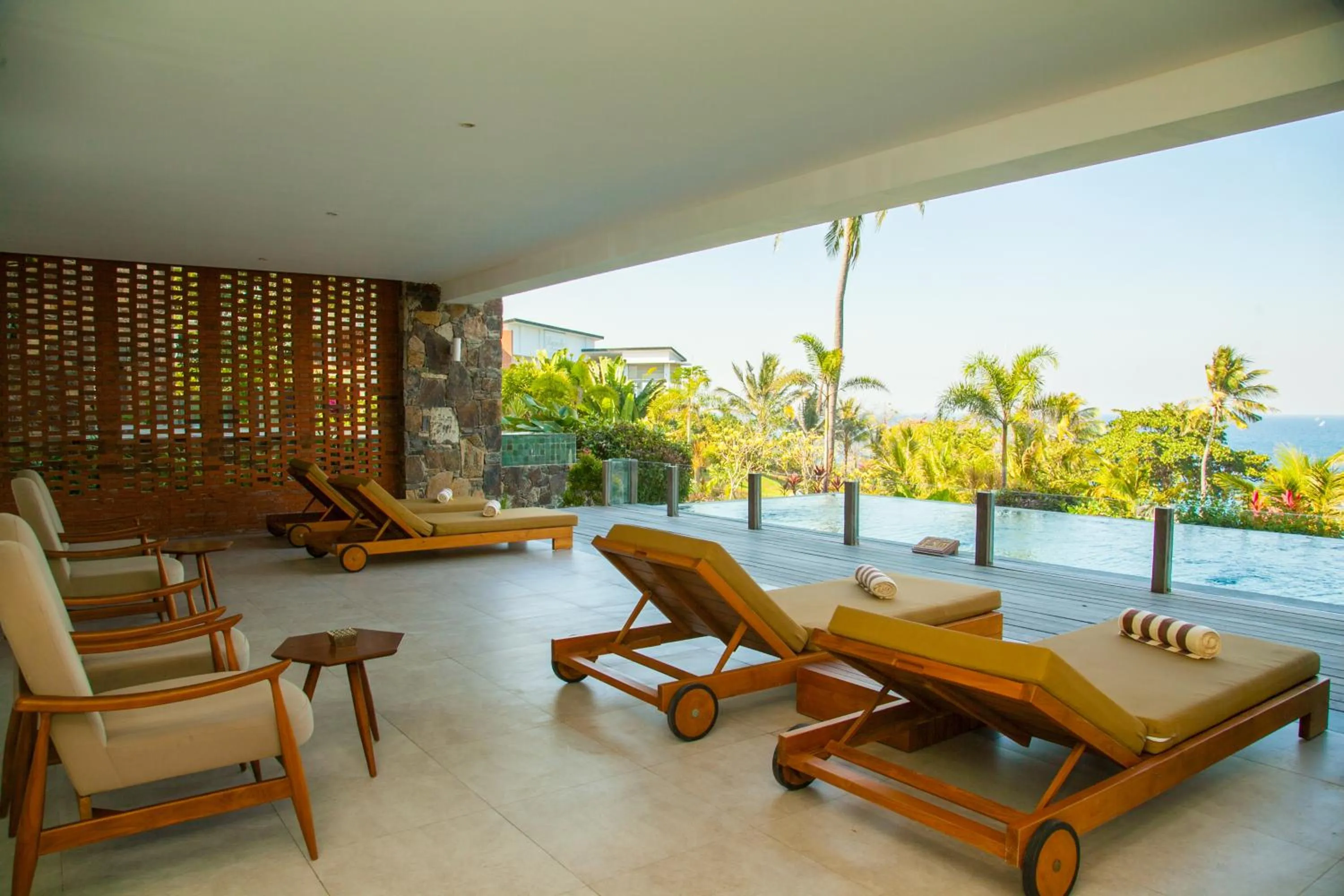 Balcony/Terrace in Rajavilla Lombok Resort - Seaside Serenity