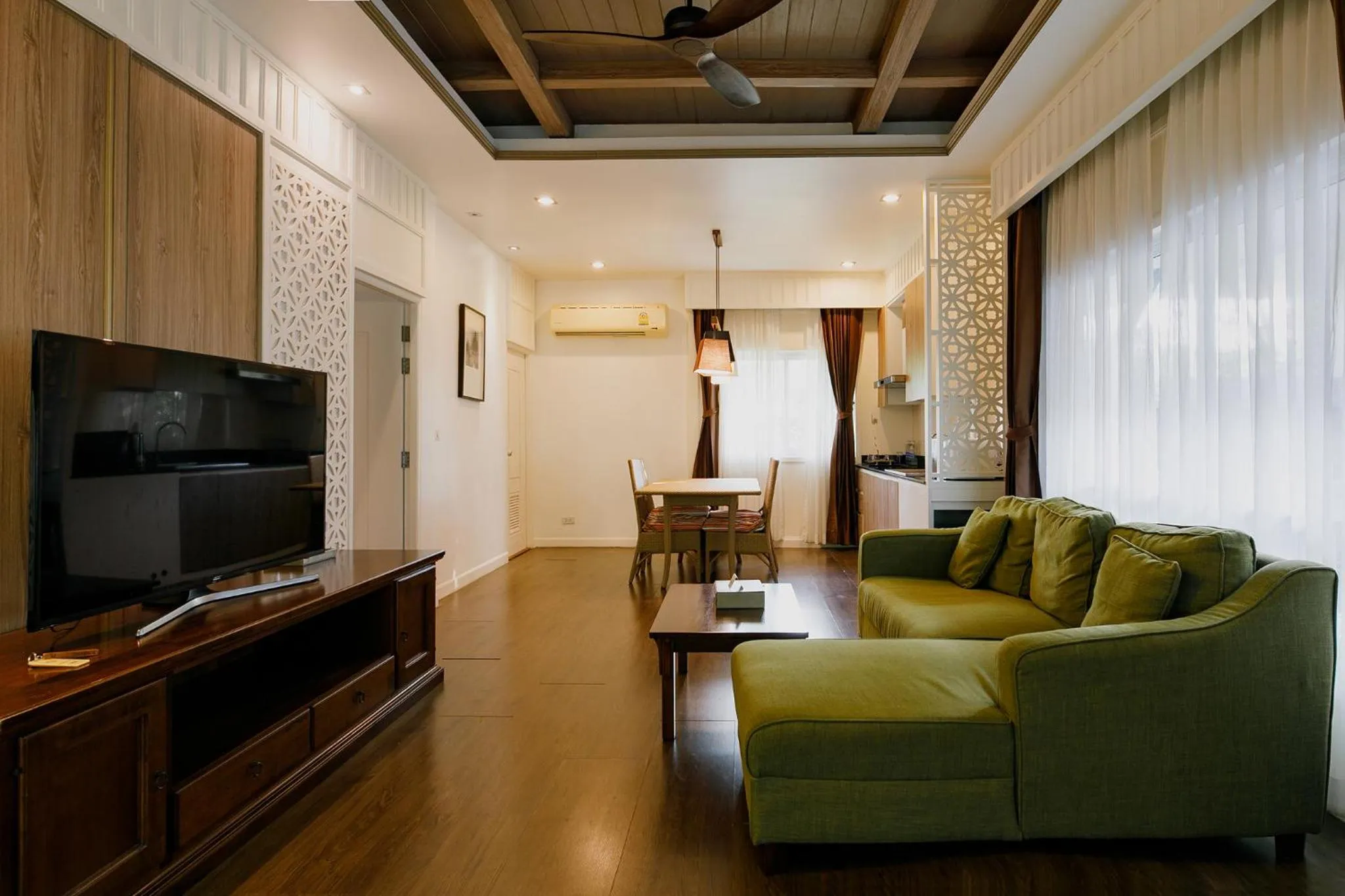 Living room in De Malee Pool Villas - SHA Extra Plus