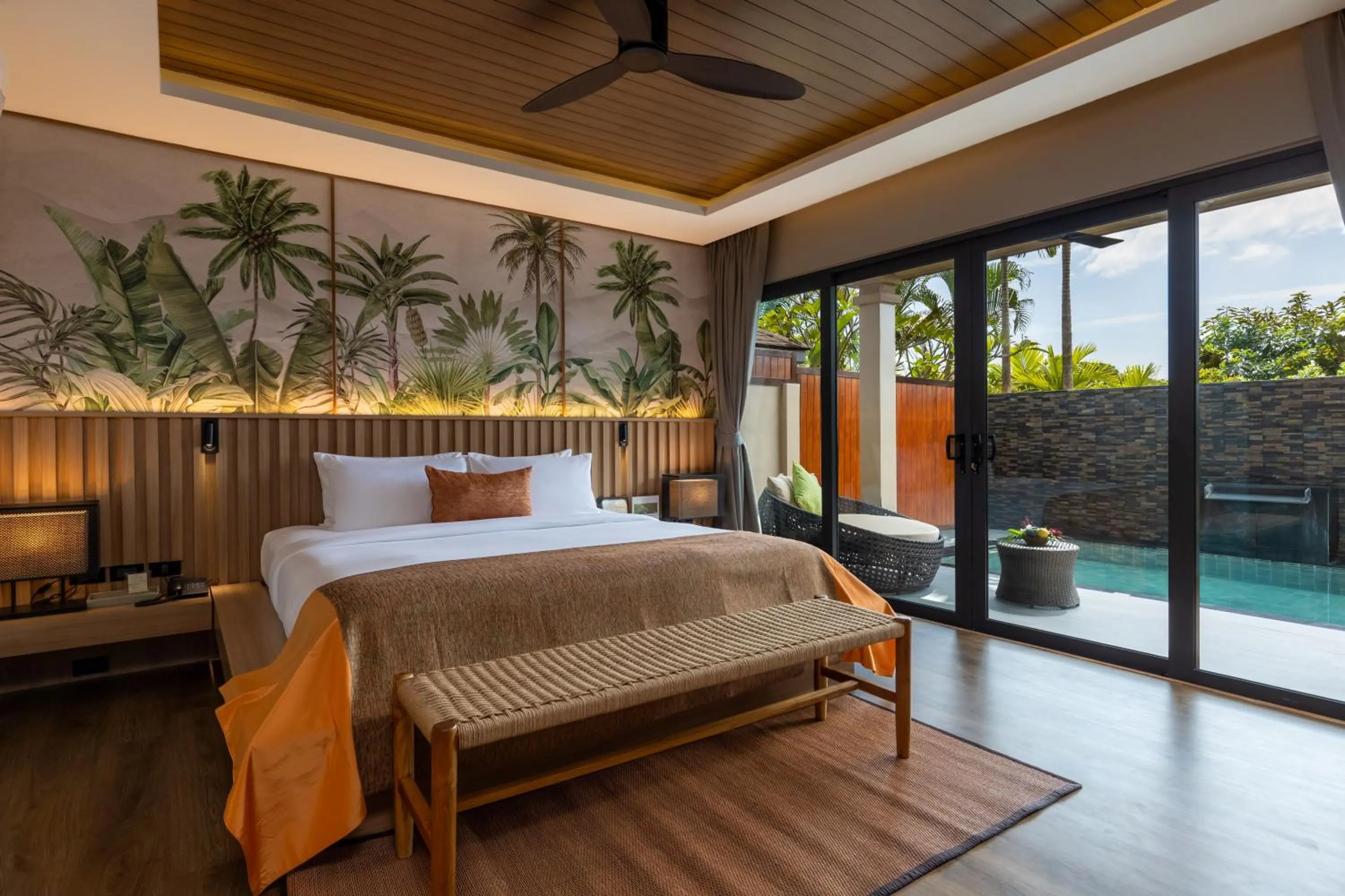 Bed in De Malee Pool Villas - SHA Extra Plus
