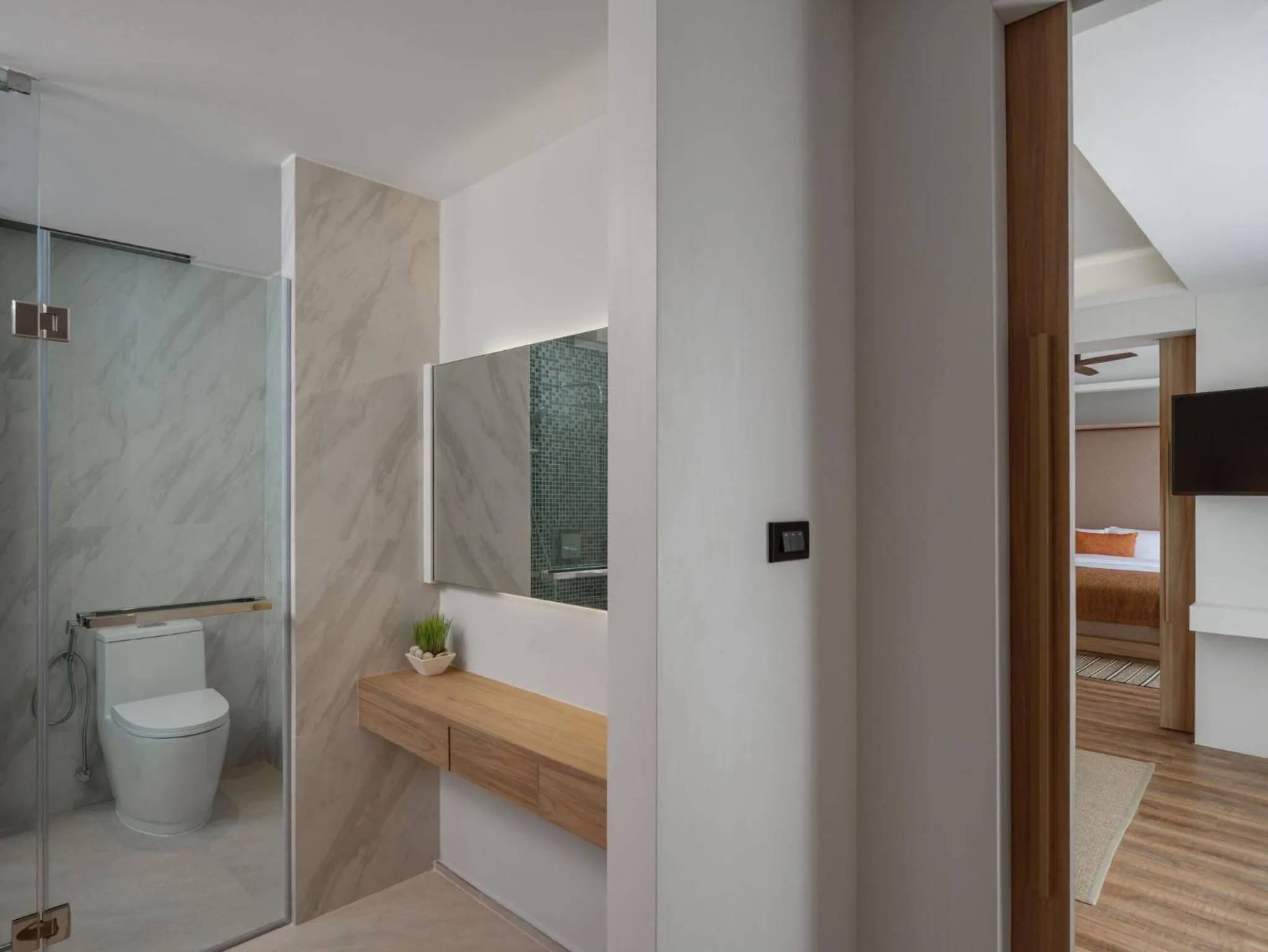 Toilet in De Malee Pool Villas - SHA Extra Plus