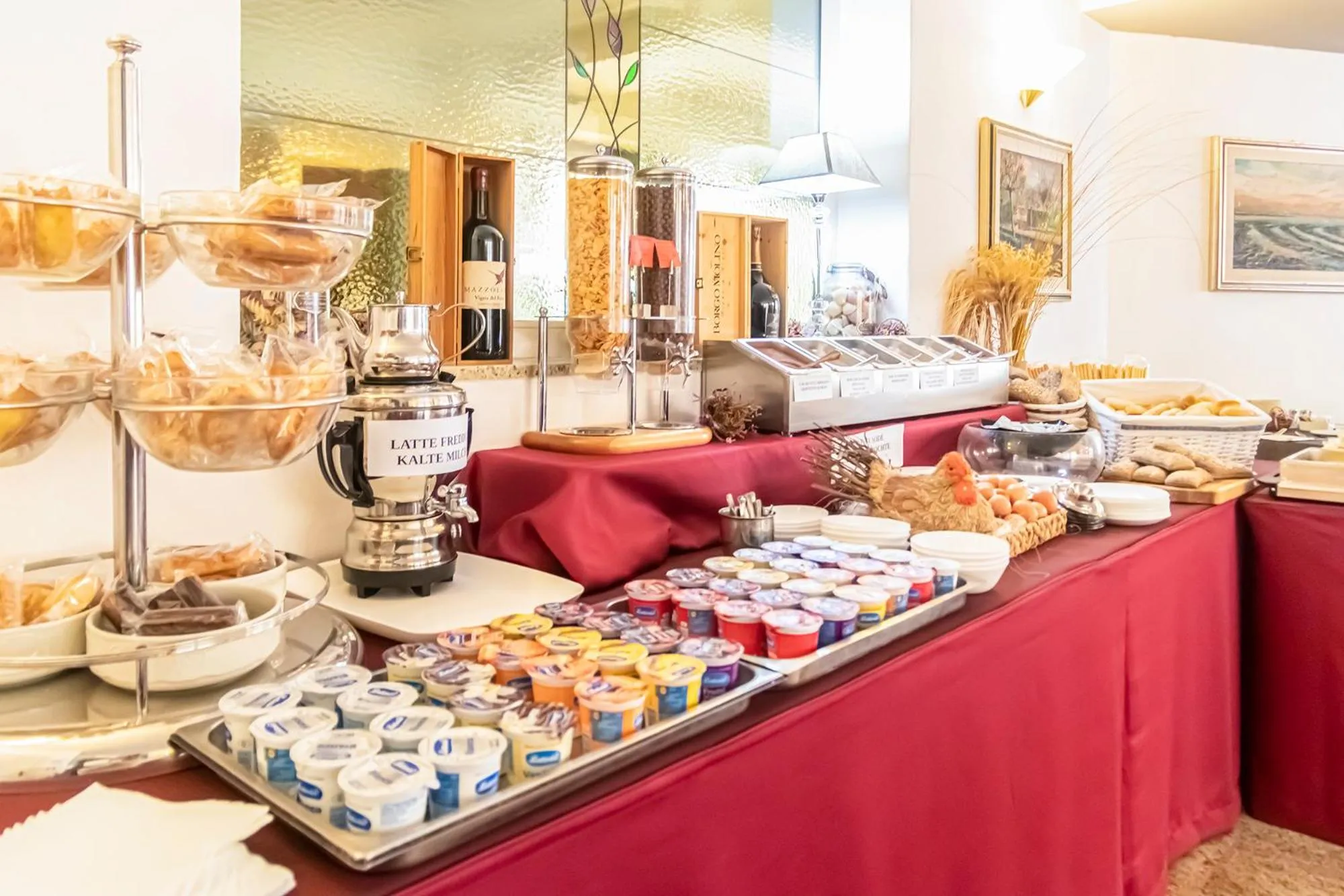 Buffet breakfast in Hotel Villa Luisa