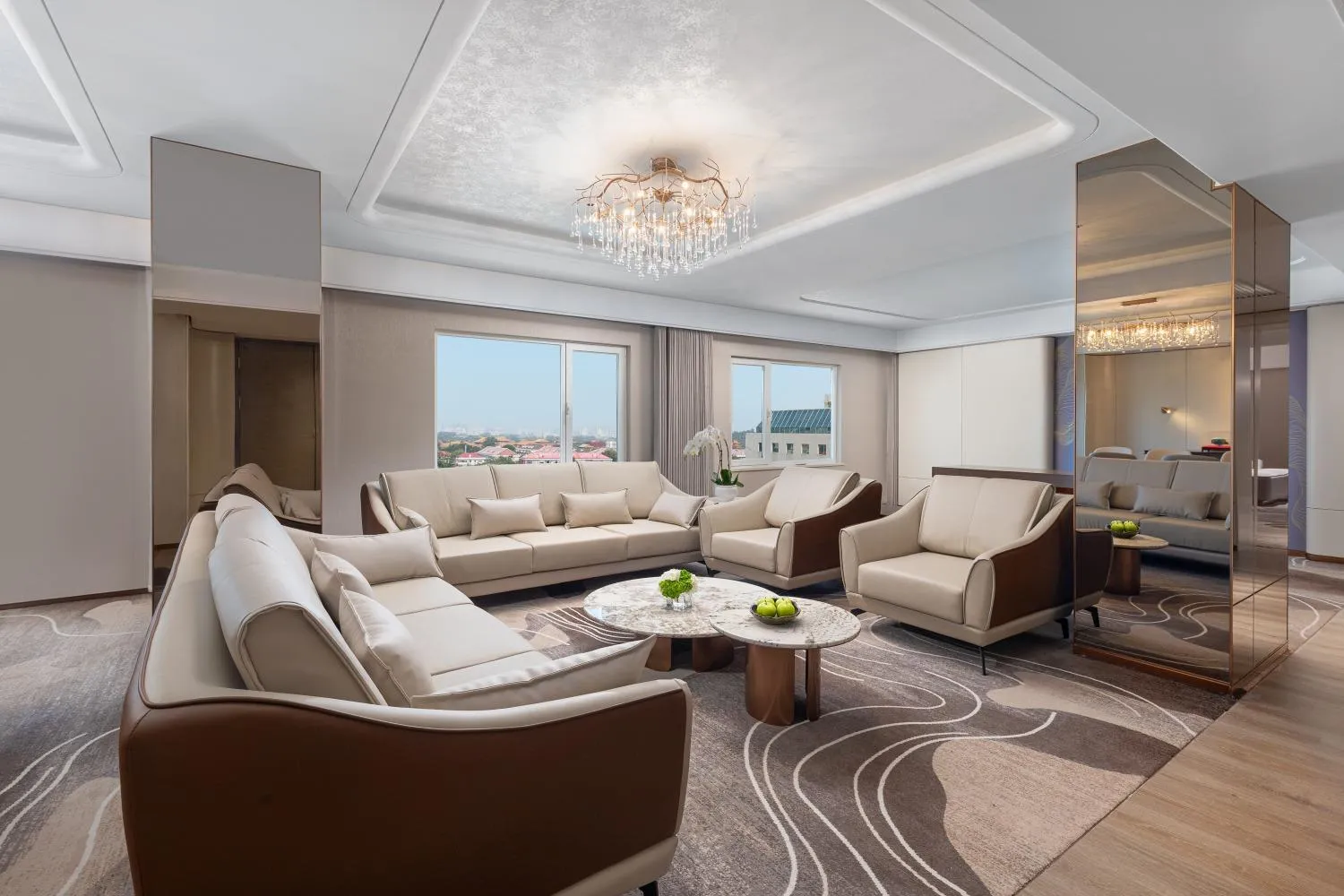 Living room in Sunworld Dynasty Hotel Beijing Wangfujing