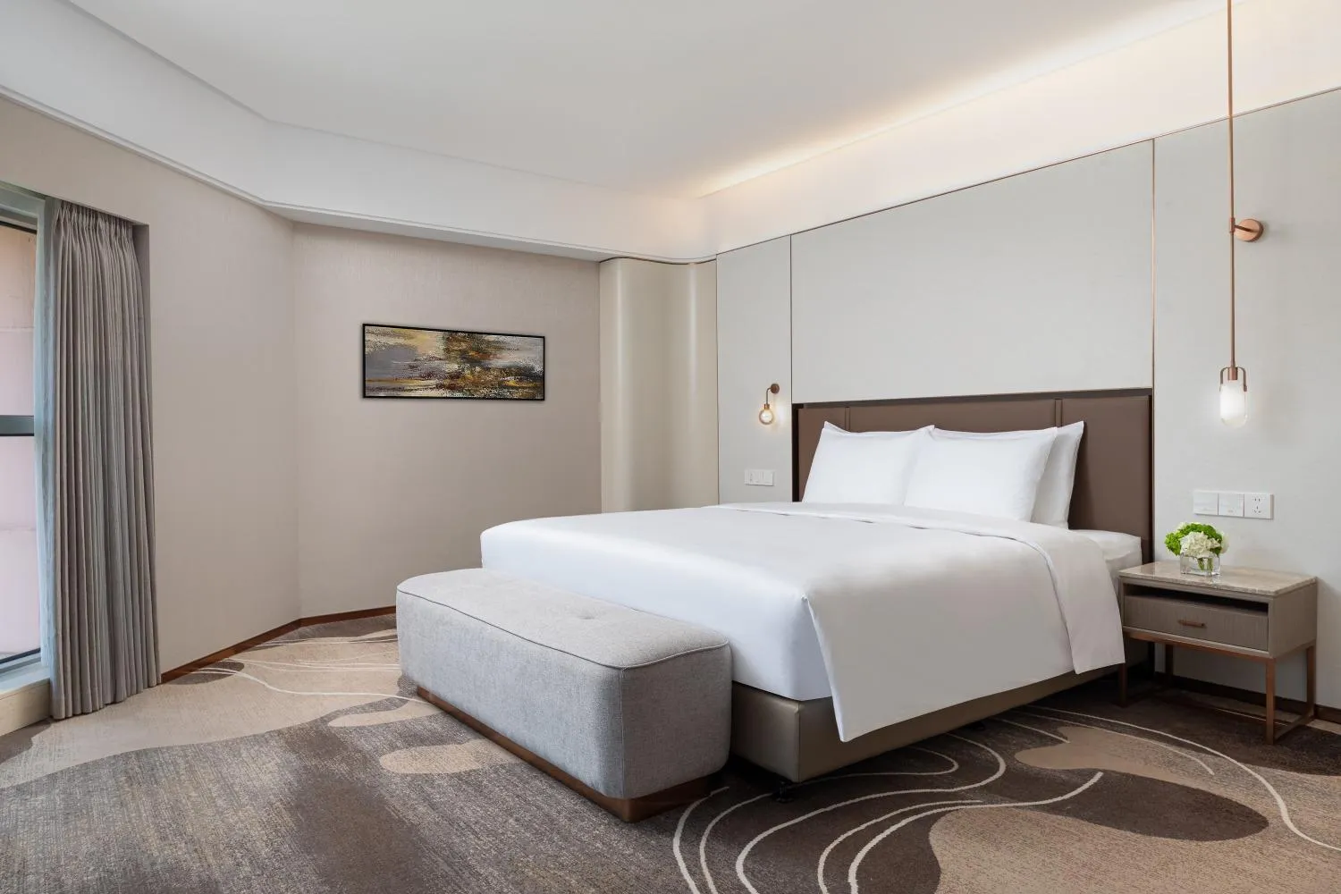 Bedroom, Bed in Sunworld Dynasty Hotel Beijing Wangfujing