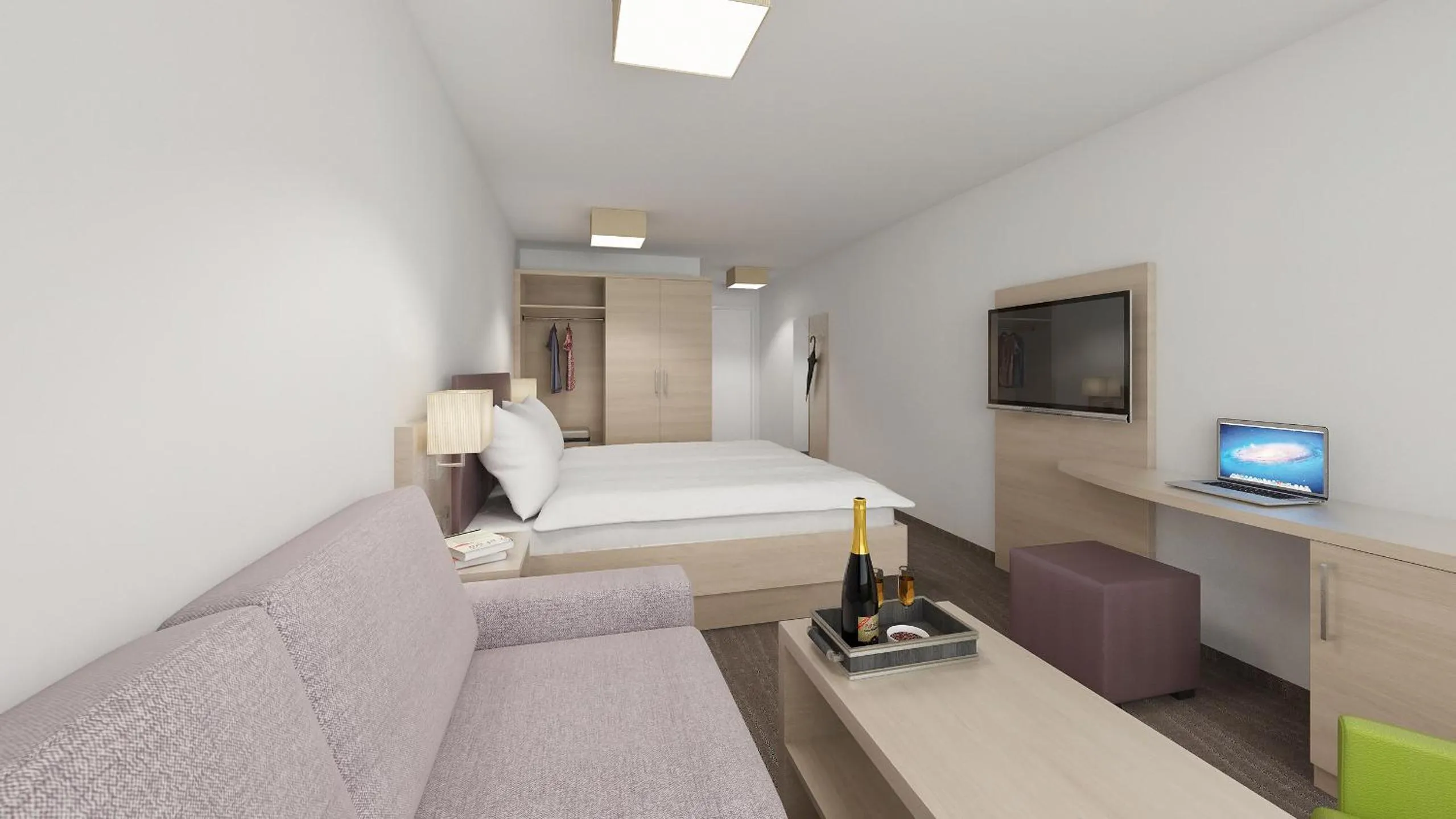 Photo of the whole room, Bed in all inclusive Hotel Lohmann