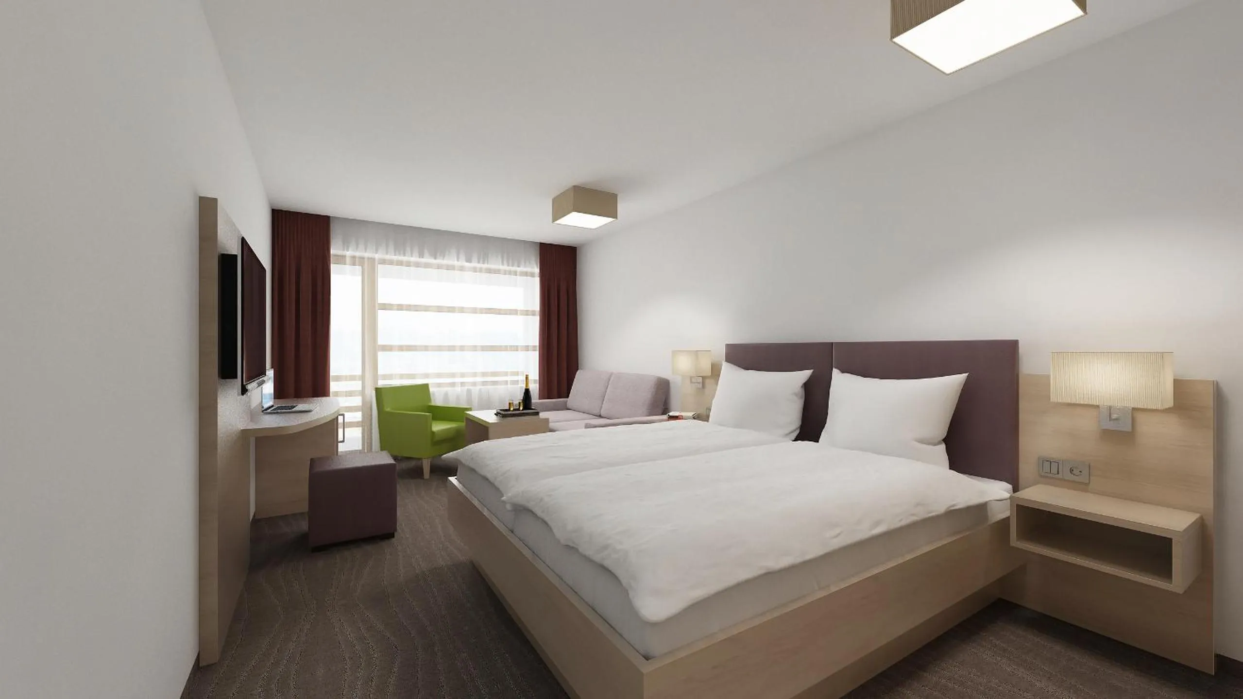 Photo of the whole room, Bed in all inclusive Hotel Lohmann