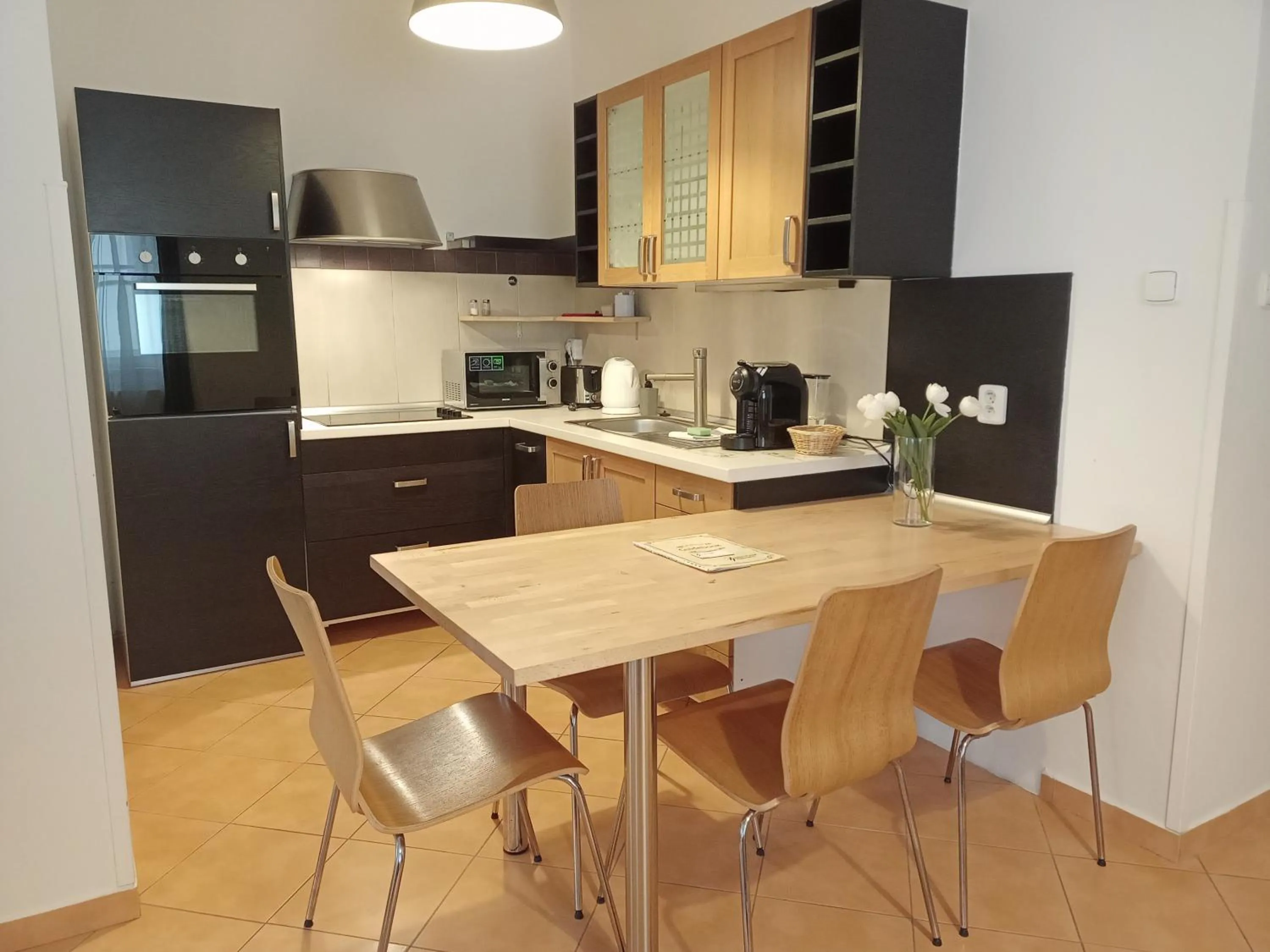 Kitchen or kitchenette in Betlem Prague Apartments