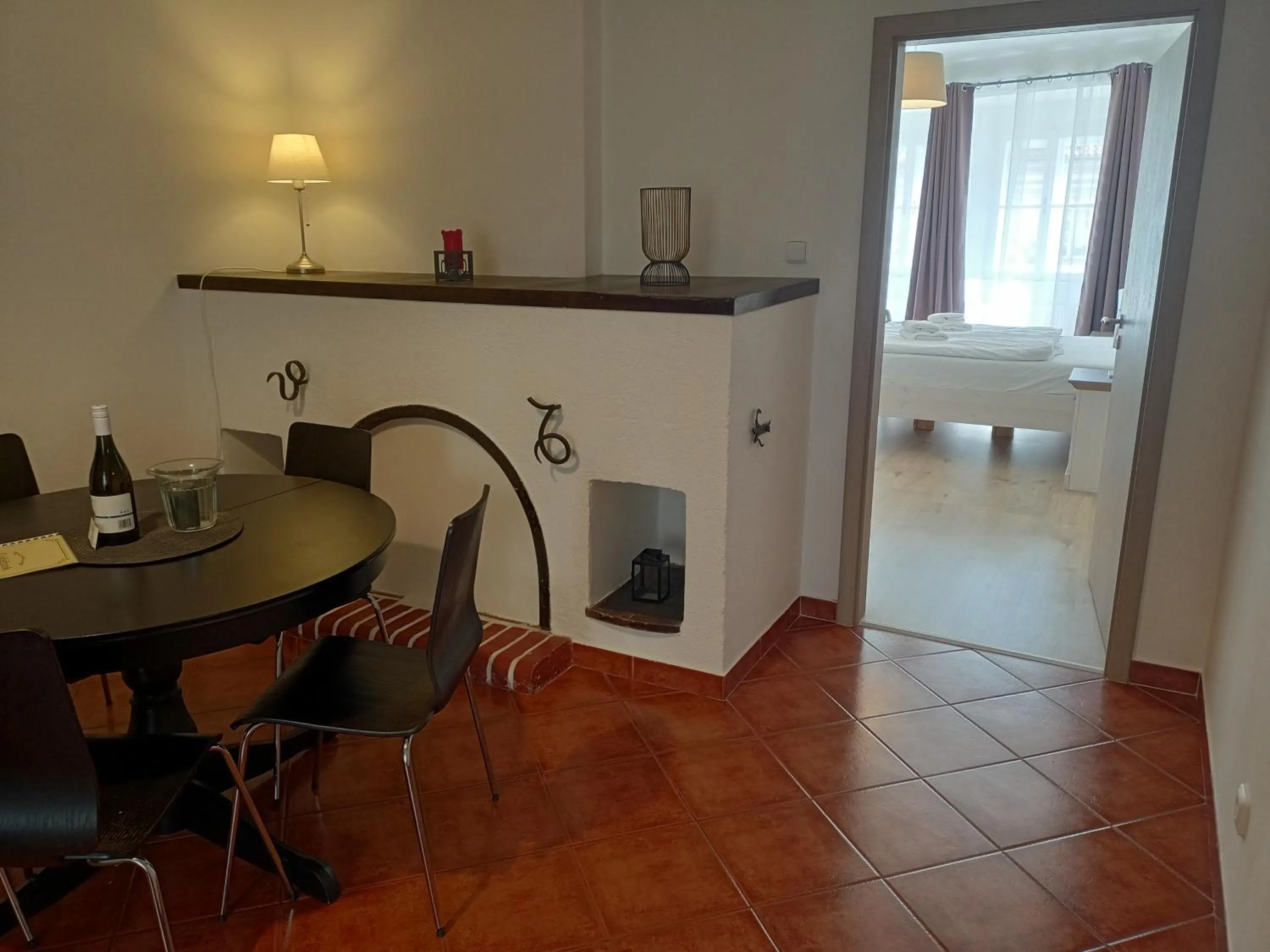 Seating area in Betlem Prague Apartments
